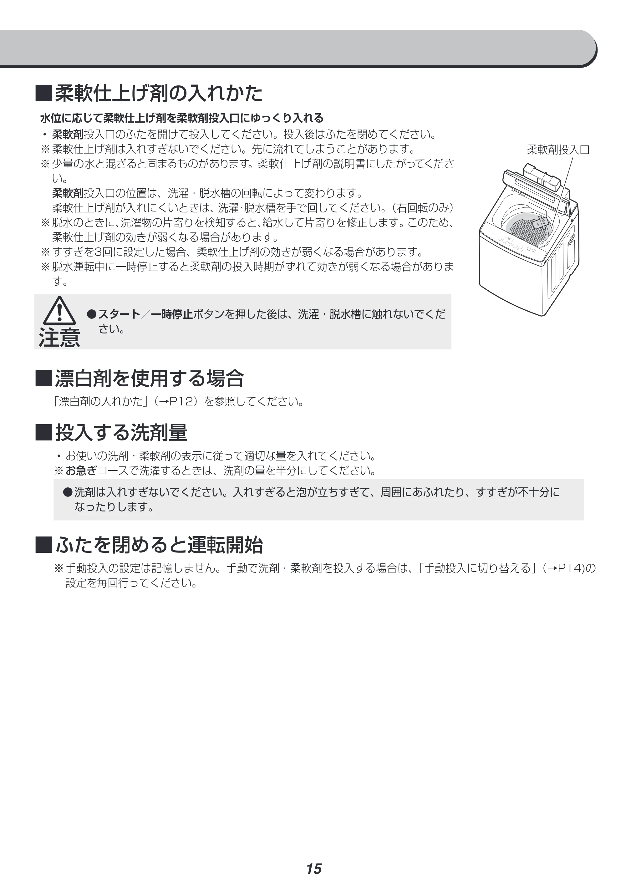 アイリスオーヤマ IAW-T804 取扱説明書 — 原本ページ — 15ページ