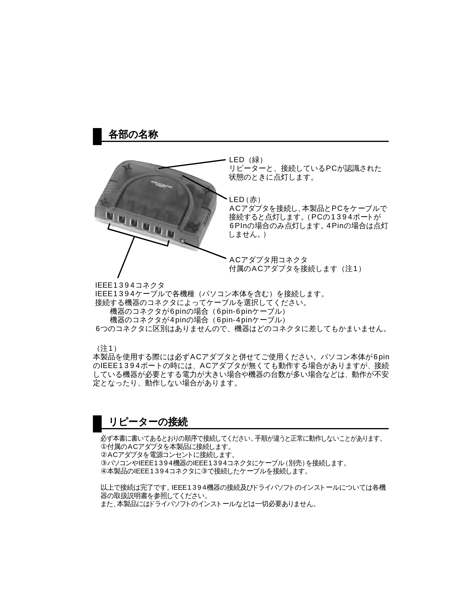 サンワサプライ 1394-RP1GPH 取扱説明書 — 原本ページ — 4ページ