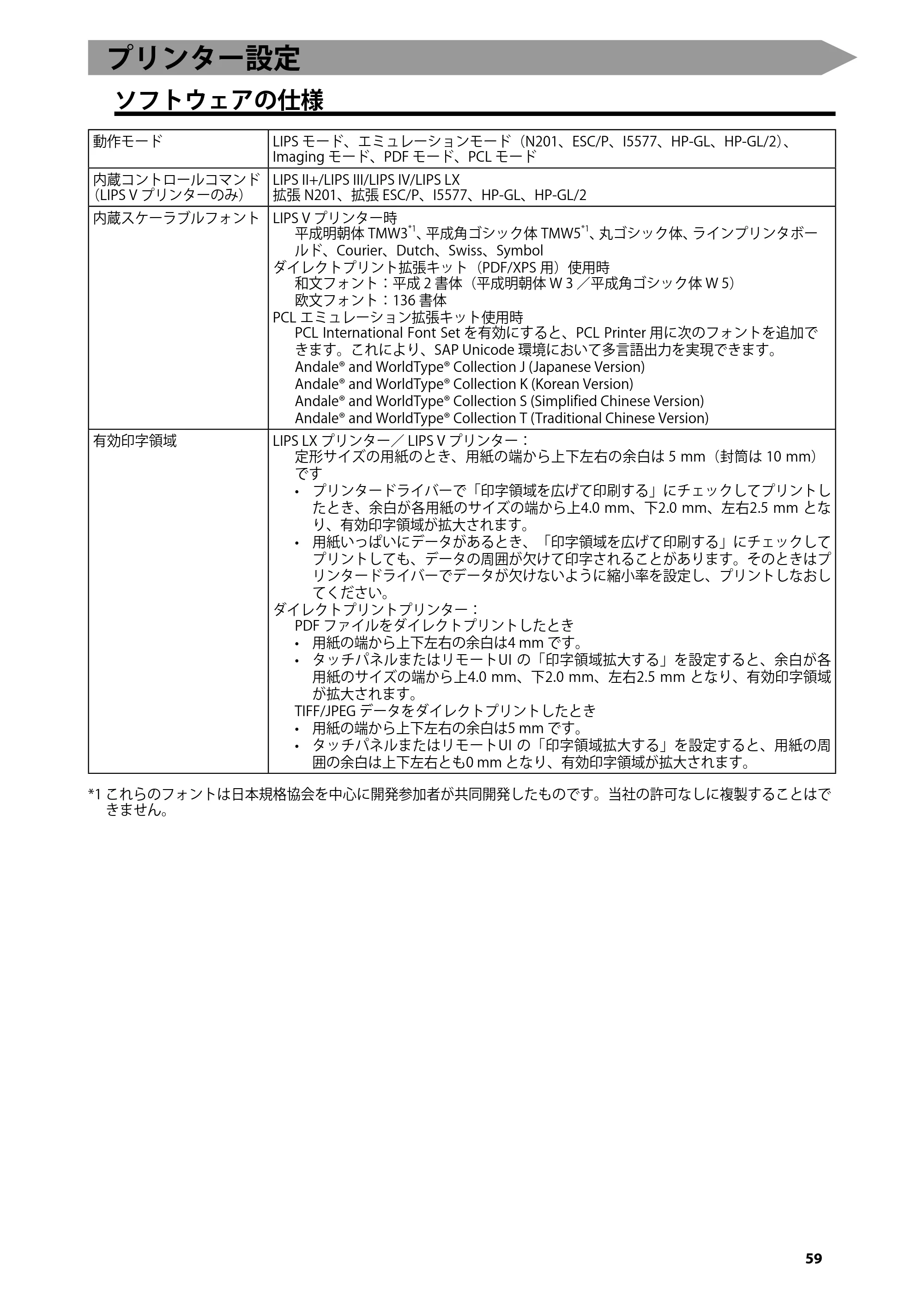 キヤノン C7270/C7260 オンラインマニュアル はじめにお読みください 2014年11月5日更新（PDF：2.61MB） — プリンター設定 — 原本ページ — 61ページ