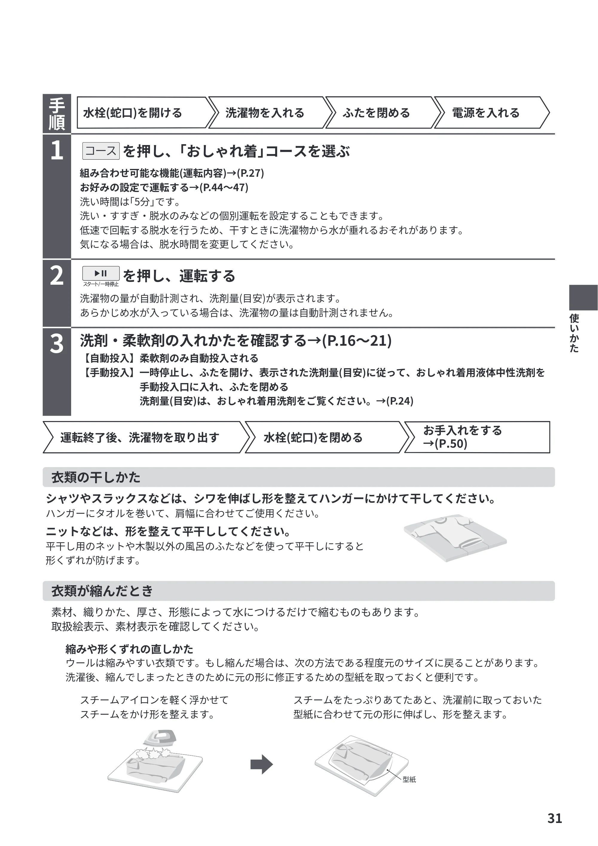 日立 BW-X100PE6 / BW-X90PE6 取扱説明書 — 原本ページ — 31ページ