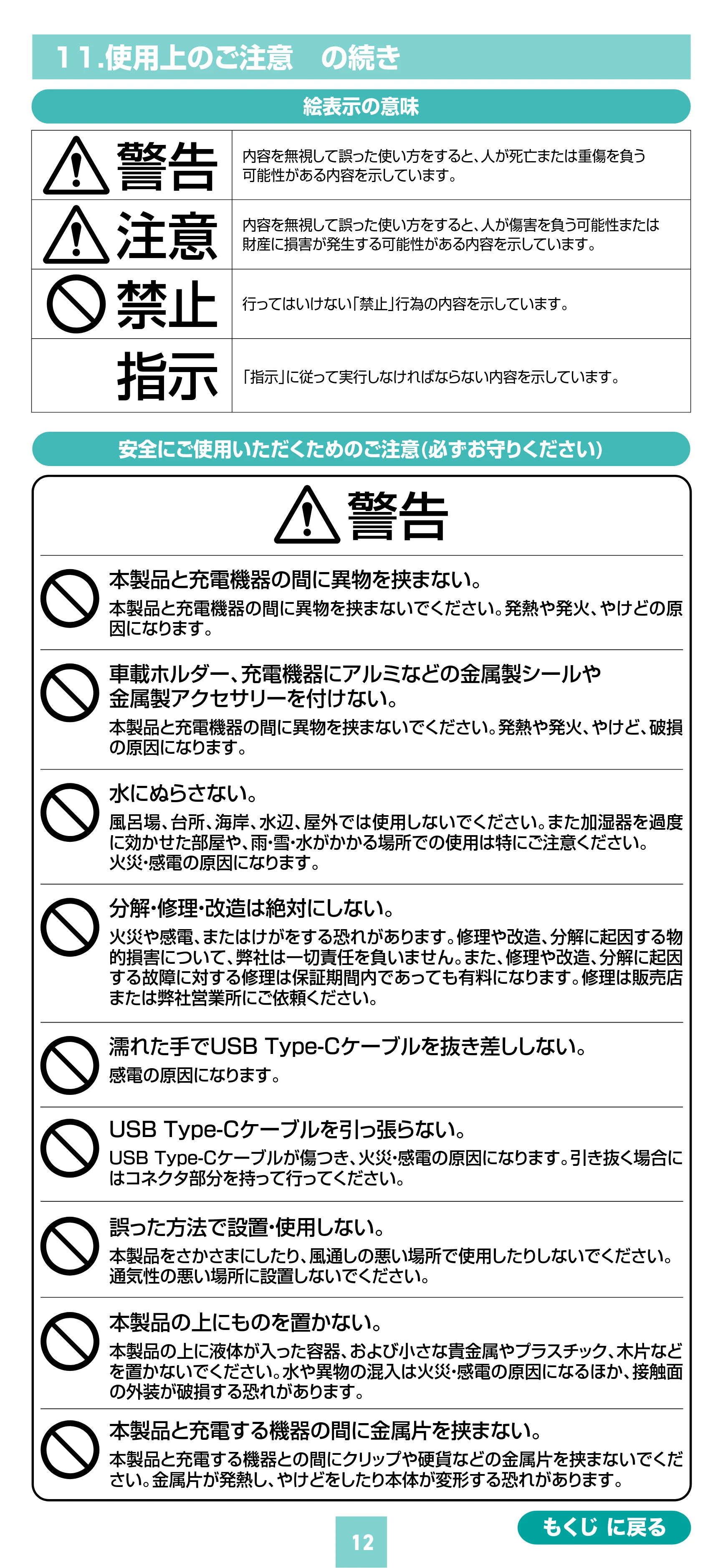 サンワサプライ 200-CAR115 取扱説明書 — 原本ページ — 12ページ