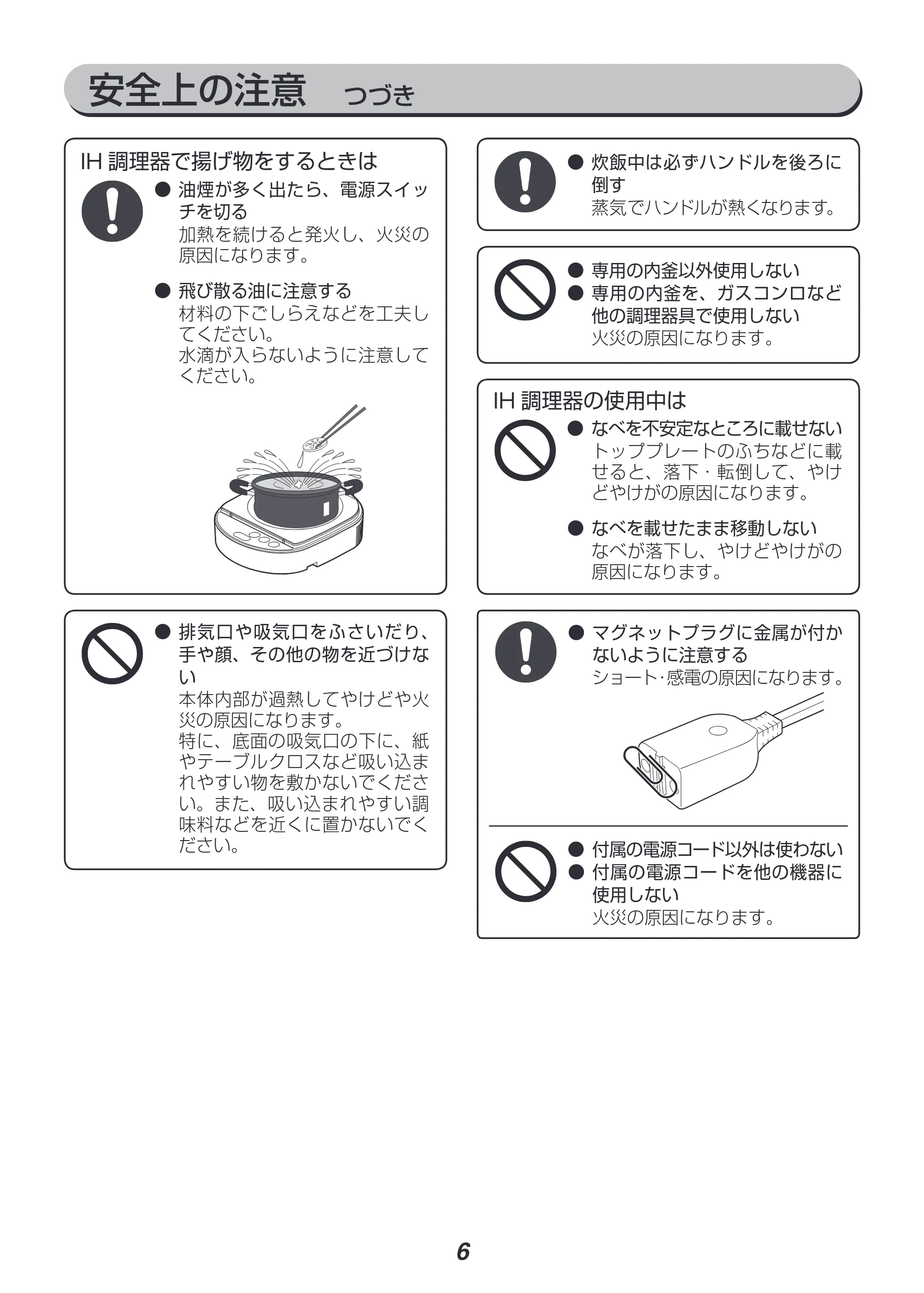 アイリスオーヤマ RC-SA30 取扱説明書 — 原本ページ — 6ページ