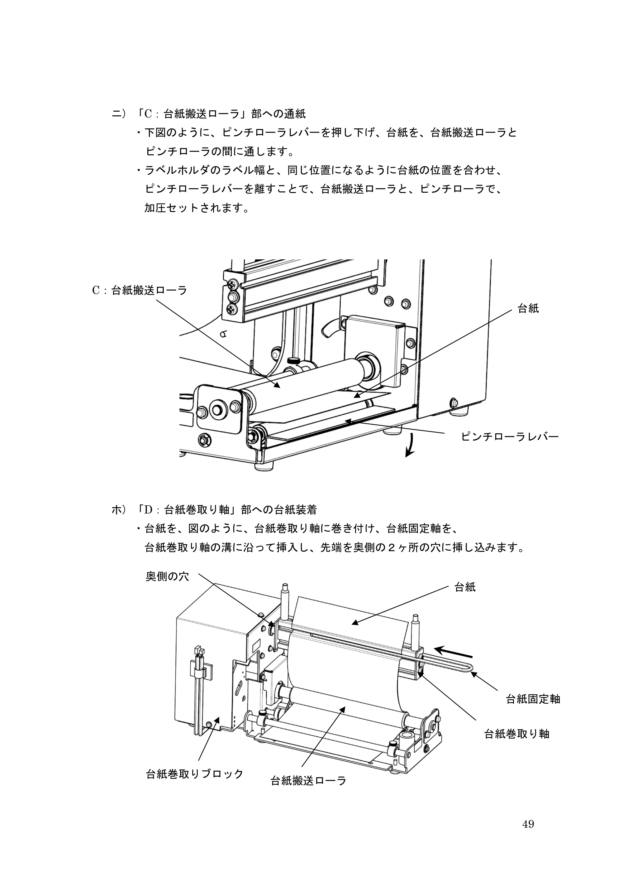 サトー GHS612R / HS612R GHS612RⅢ 取扱説明書（第1版） — 原本ページ — 49ページ