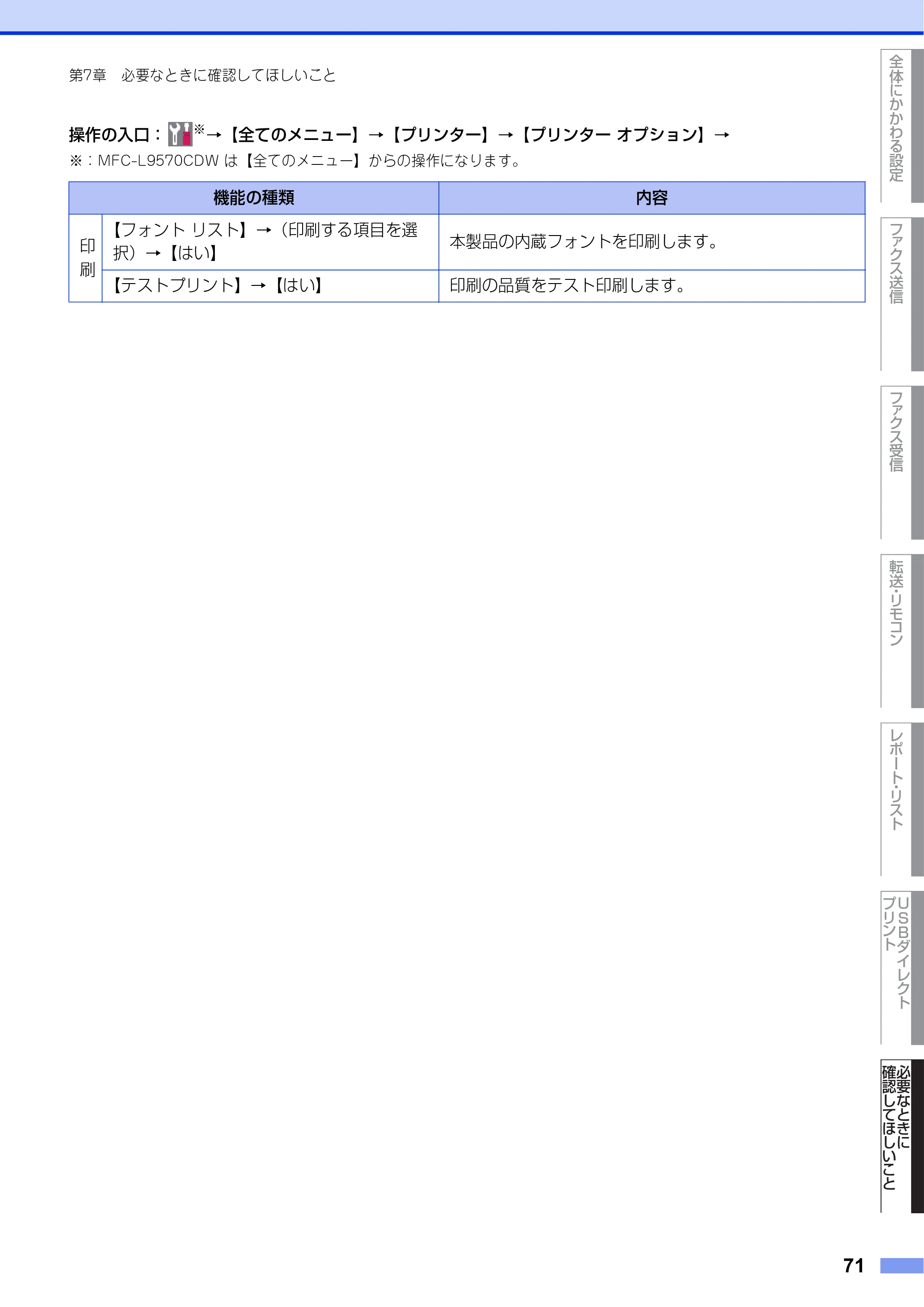 ブラザー MFC-L8610CDW / MFC-L9570CDW ユーザーズガイド ～応用編～ — 原本ページ — 71ページ