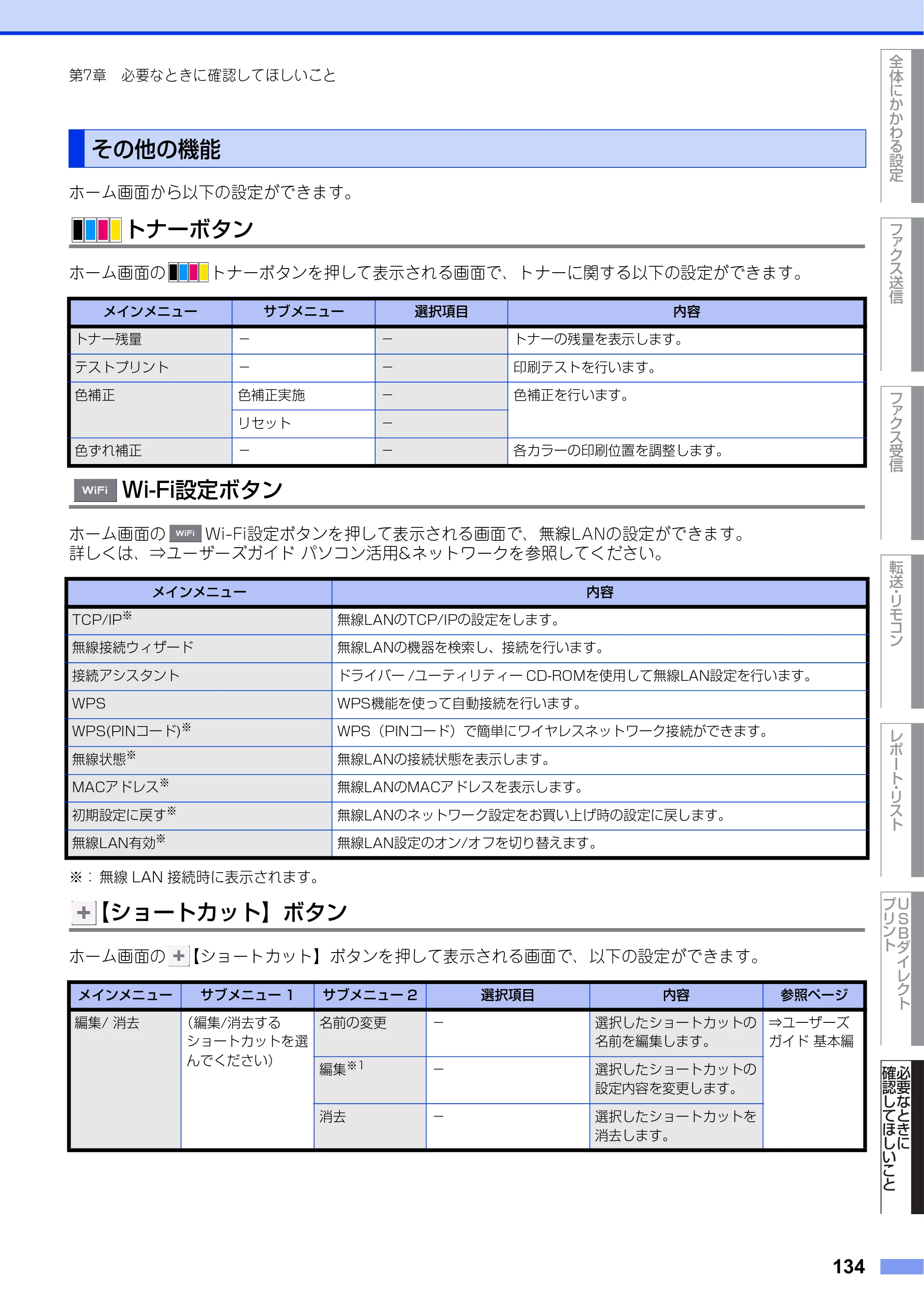 ブラザー MFC-L8610CDW / MFC-L9570CDW ユーザーズガイド ～応用編～ — その他の機能 — 原本ページ — 134ページ