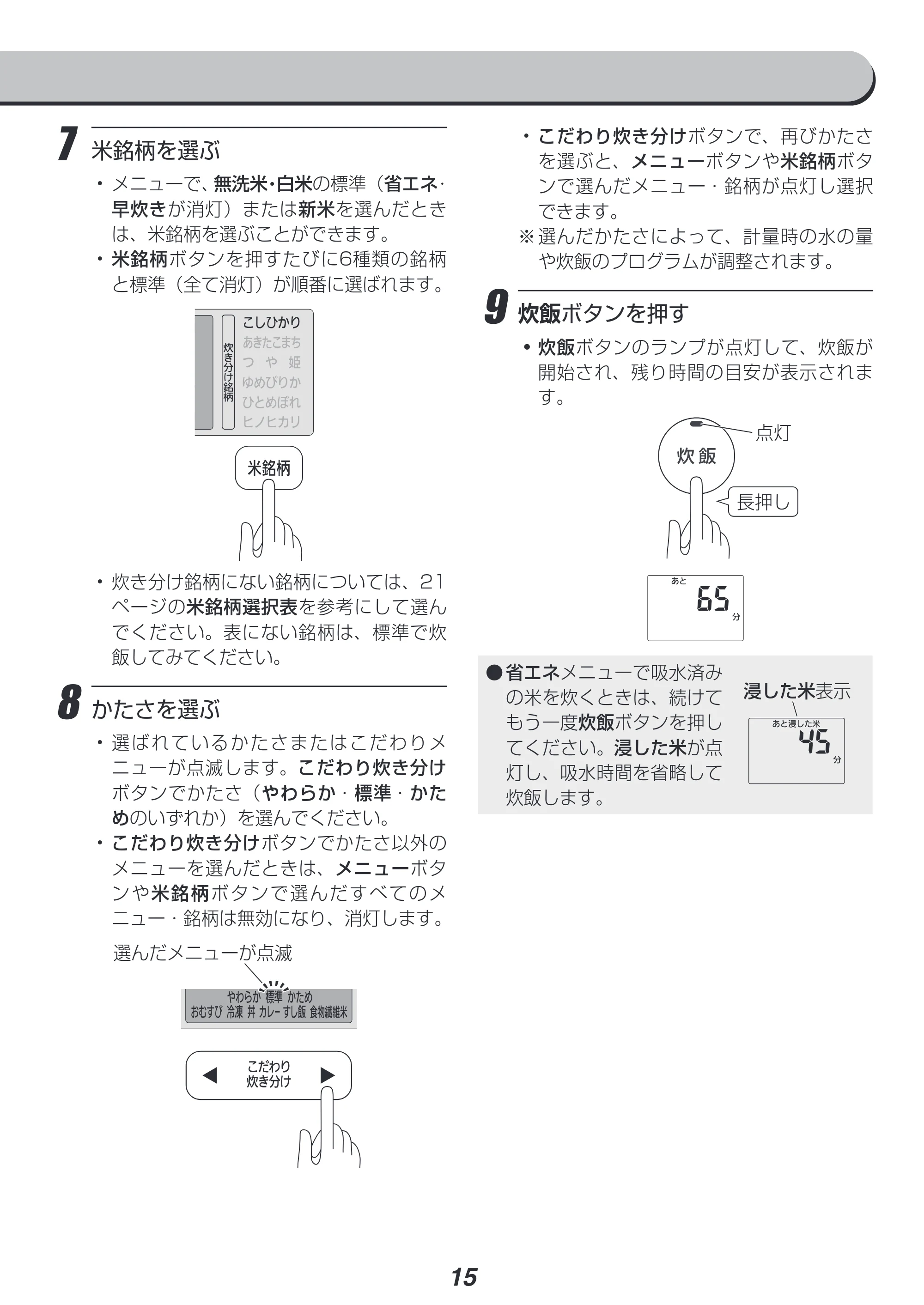 アイリスオーヤマ RC-IC50 取扱説明書 — 原本ページ — 15ページ
