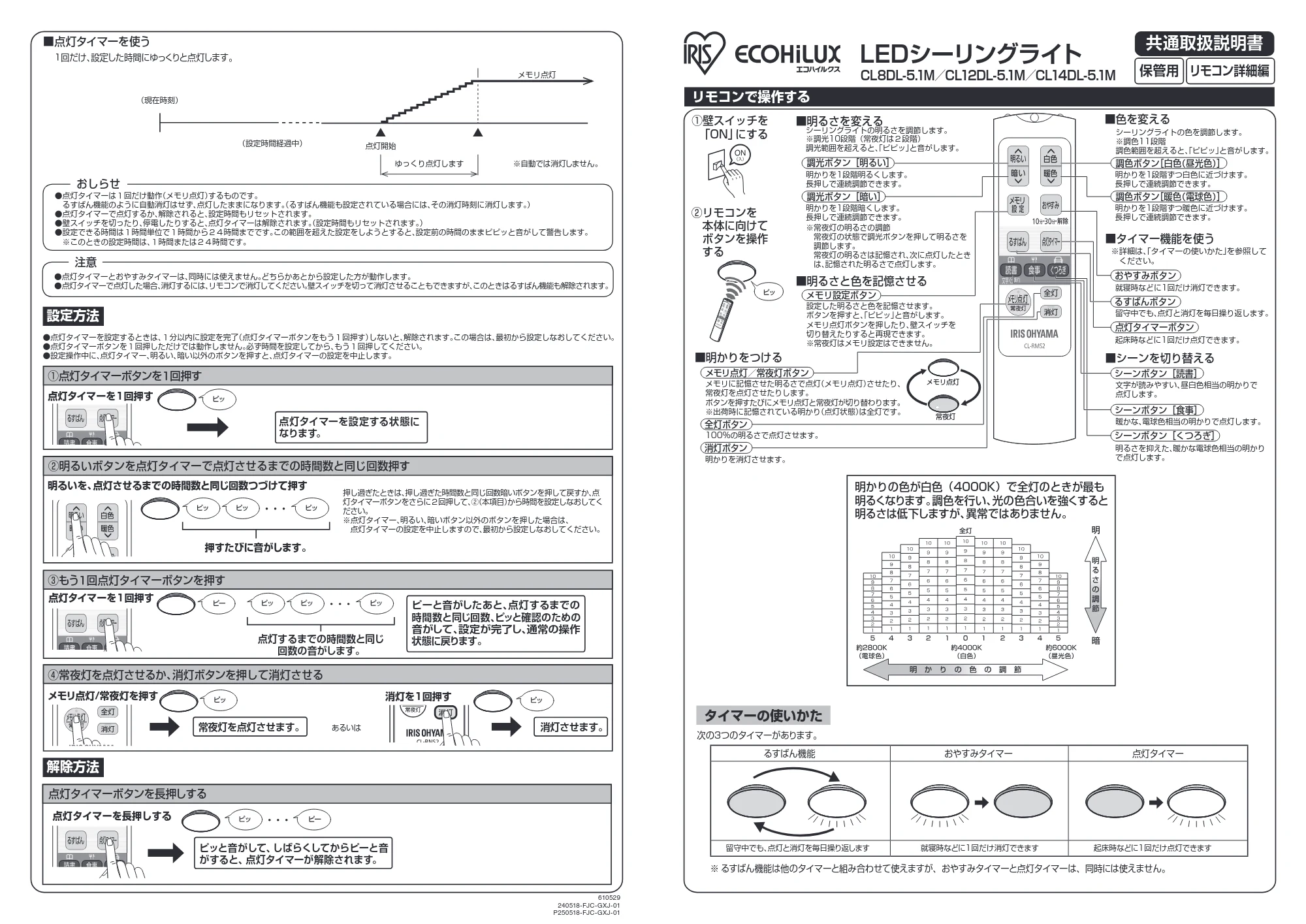 アイリスオーヤマ CL8DL-5 取扱説明書 — 原本ページ — 3ページ