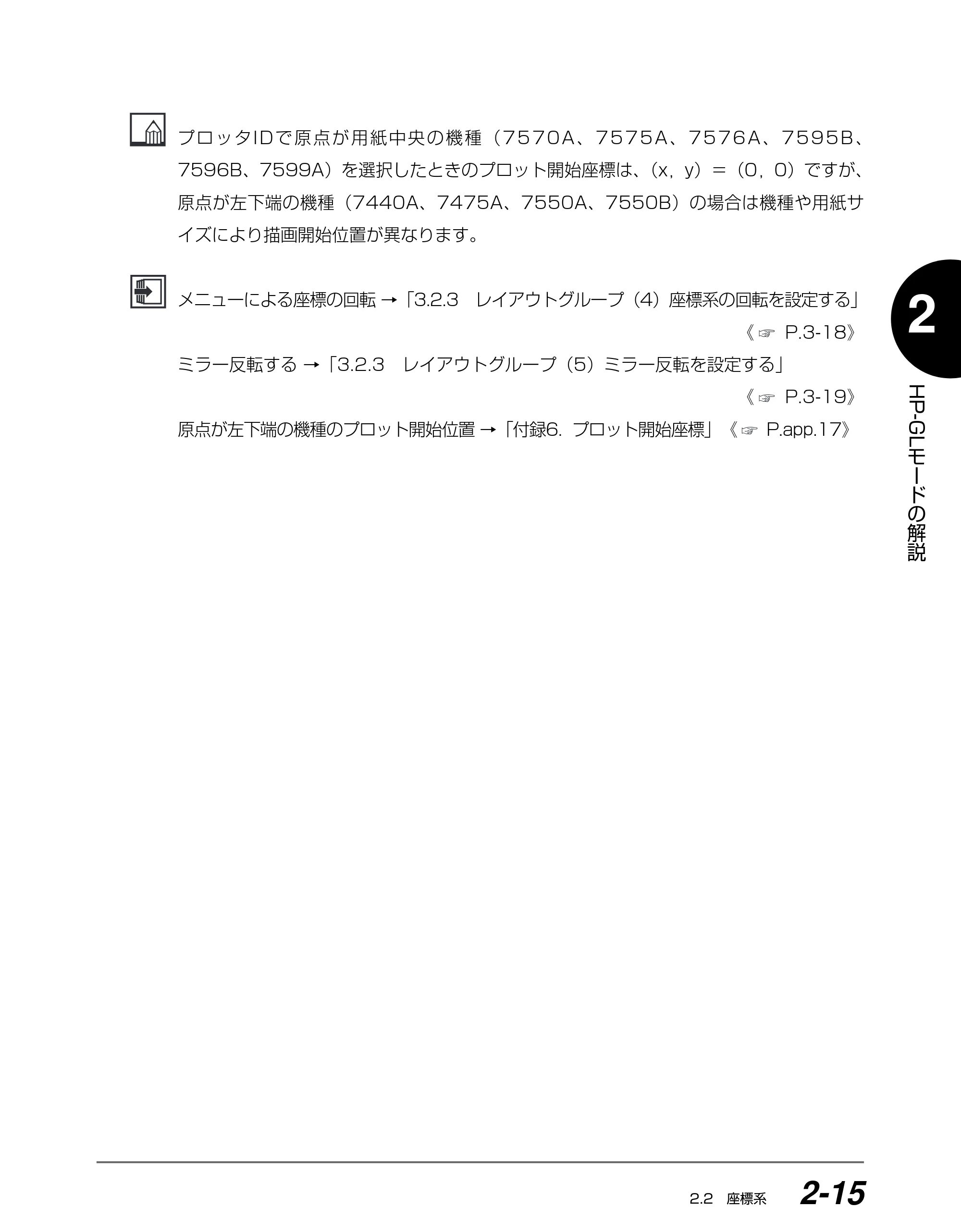 キヤノン BIJ2350/BIJ1350/BIJ1350D HP-GLユーザーズガイド （PDF形式／1.91Mバイト） — 原本ページ — 28ページ