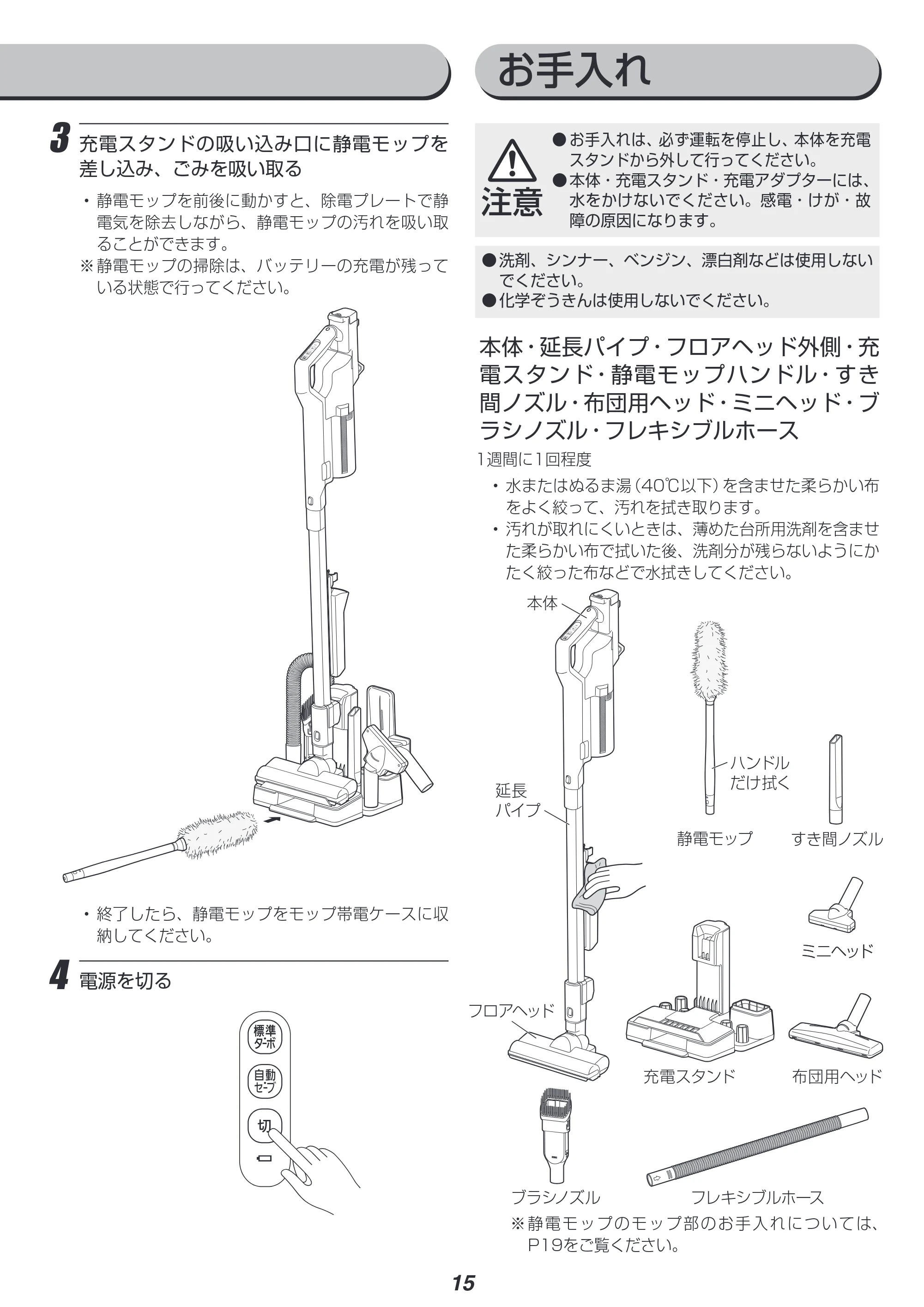 アイリスオーヤマ SCD-L1P 取扱説明書 — 原本ページ — 15ページ