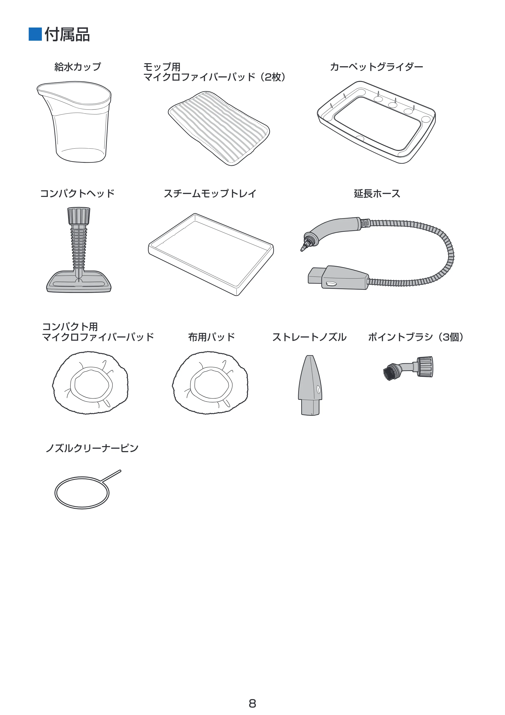 アイリスオーヤマ STP-202W 取扱説明書 — 原本ページ — 8ページ