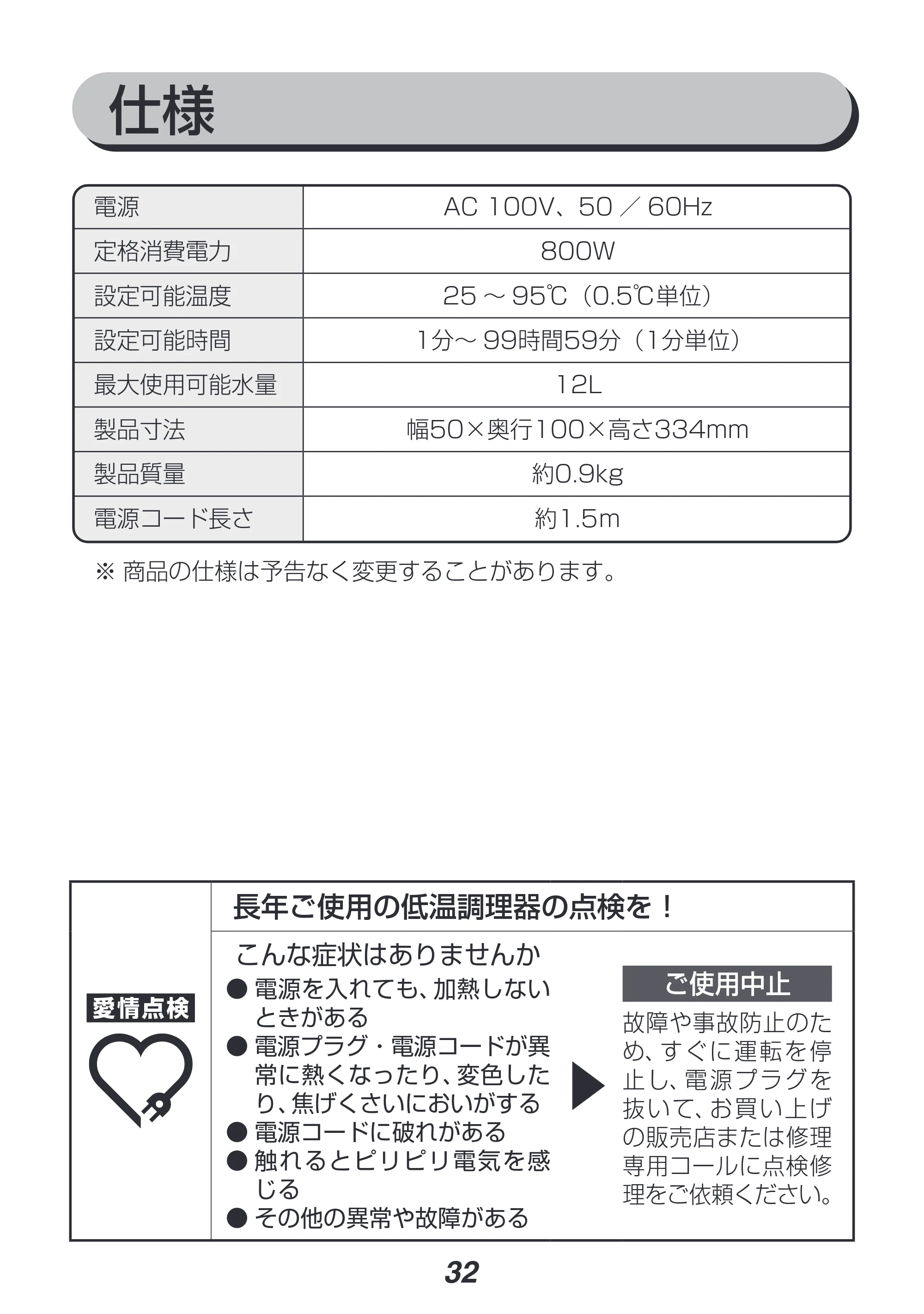 アイリスオーヤマ LTC-02 取扱説明書 — 原本ページ — 32ページ
