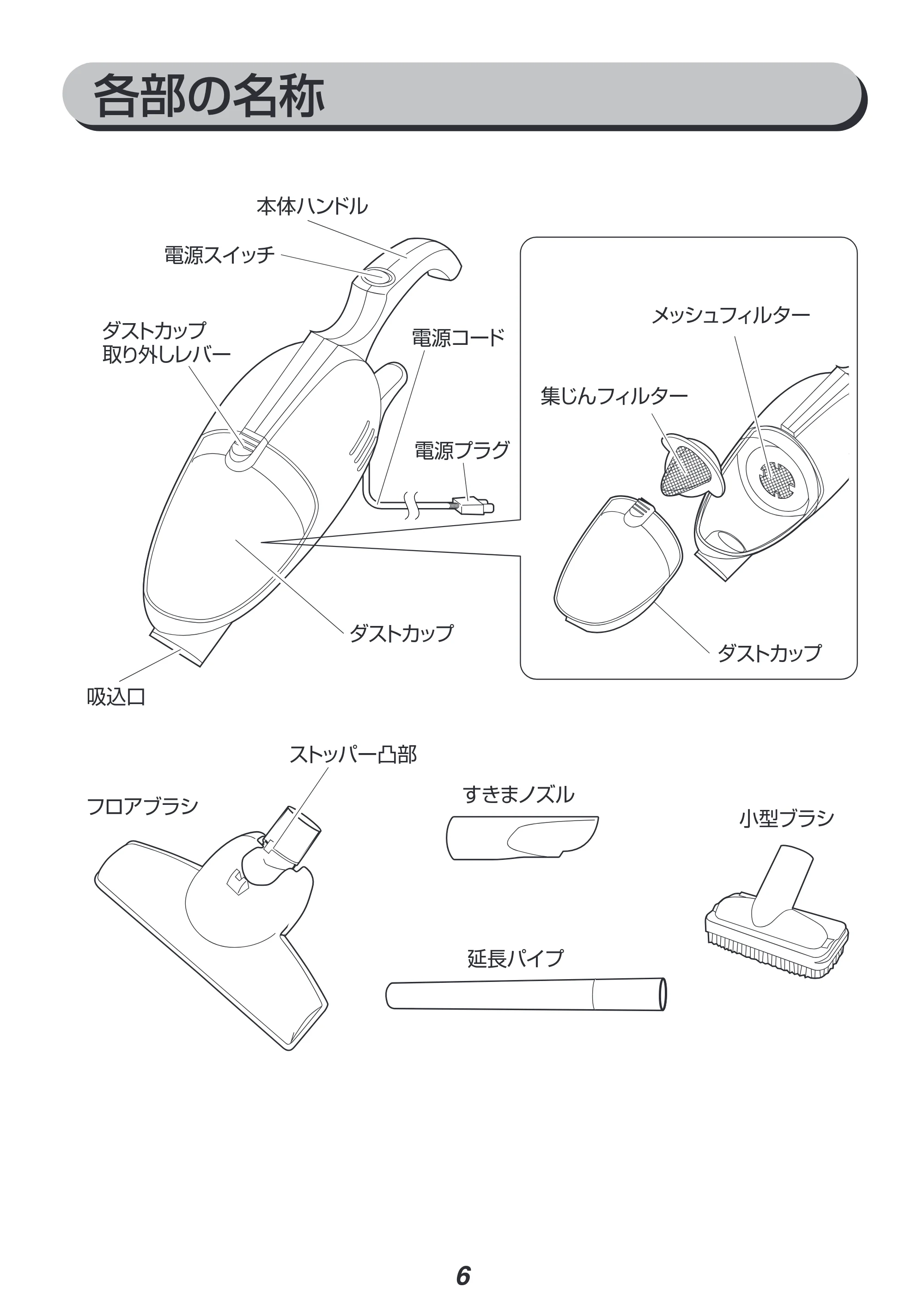 アイリスオーヤマ IC-HN40E 取扱説明書 — 原本ページ — 6ページ