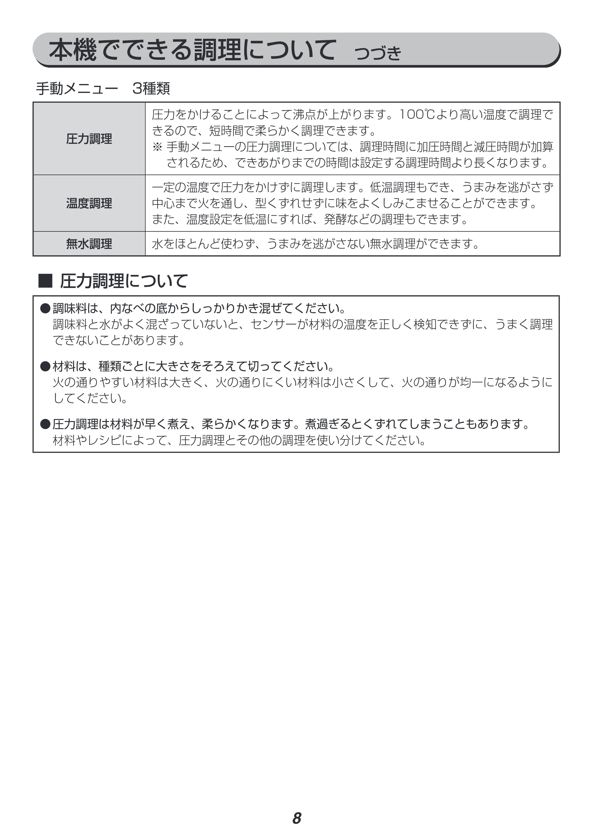 アイリスオーヤマ PC-EMA3 取扱説明書 — 原本ページ — 8ページ