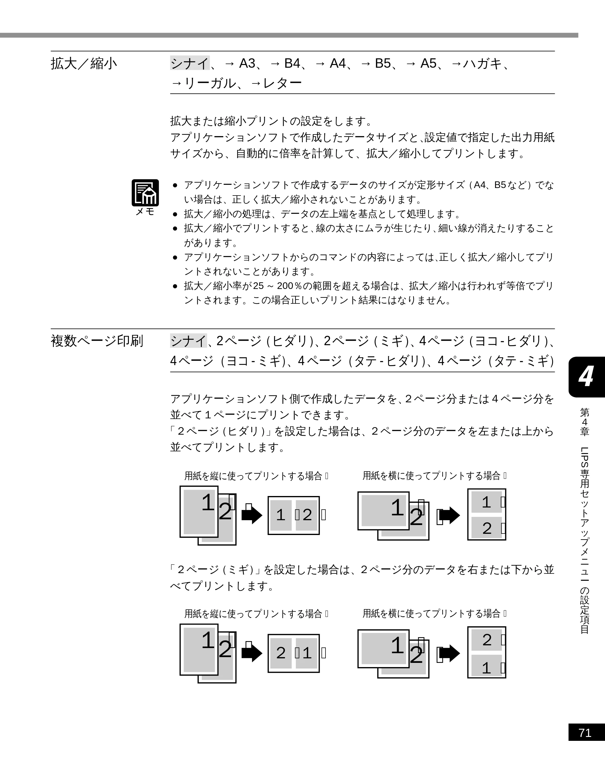 キヤノン LBP-2300 LIPS機能ガイド (PDF形式/2.61Mバイト) — 拡大/縮小 — 原本ページ — 81ページ