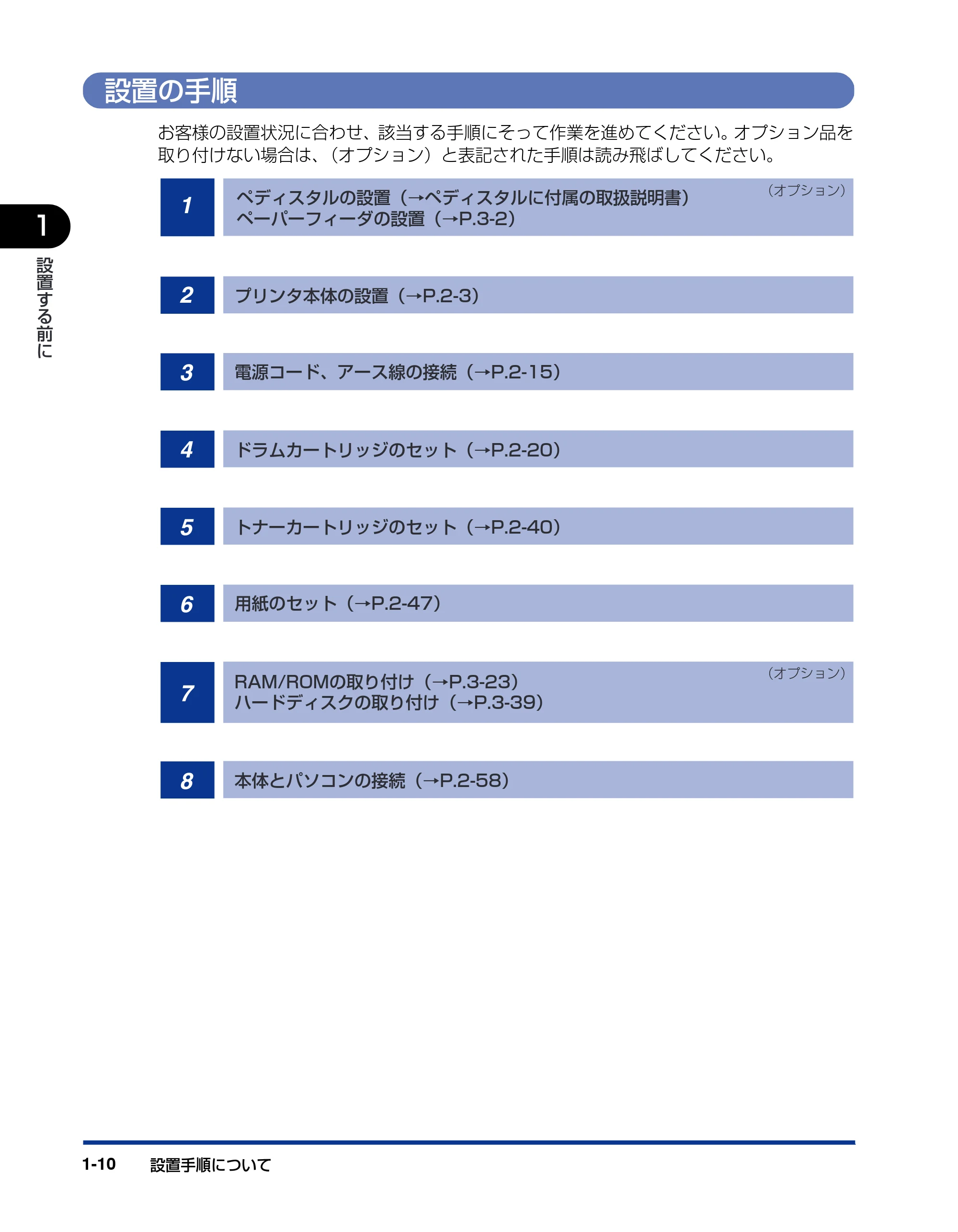 キヤノン LBP5900 設置ガイド 2006年4月18日更新 （PDF形式／5.85Mバイト） — 設置の手順 — 原本ページ — 26ページ