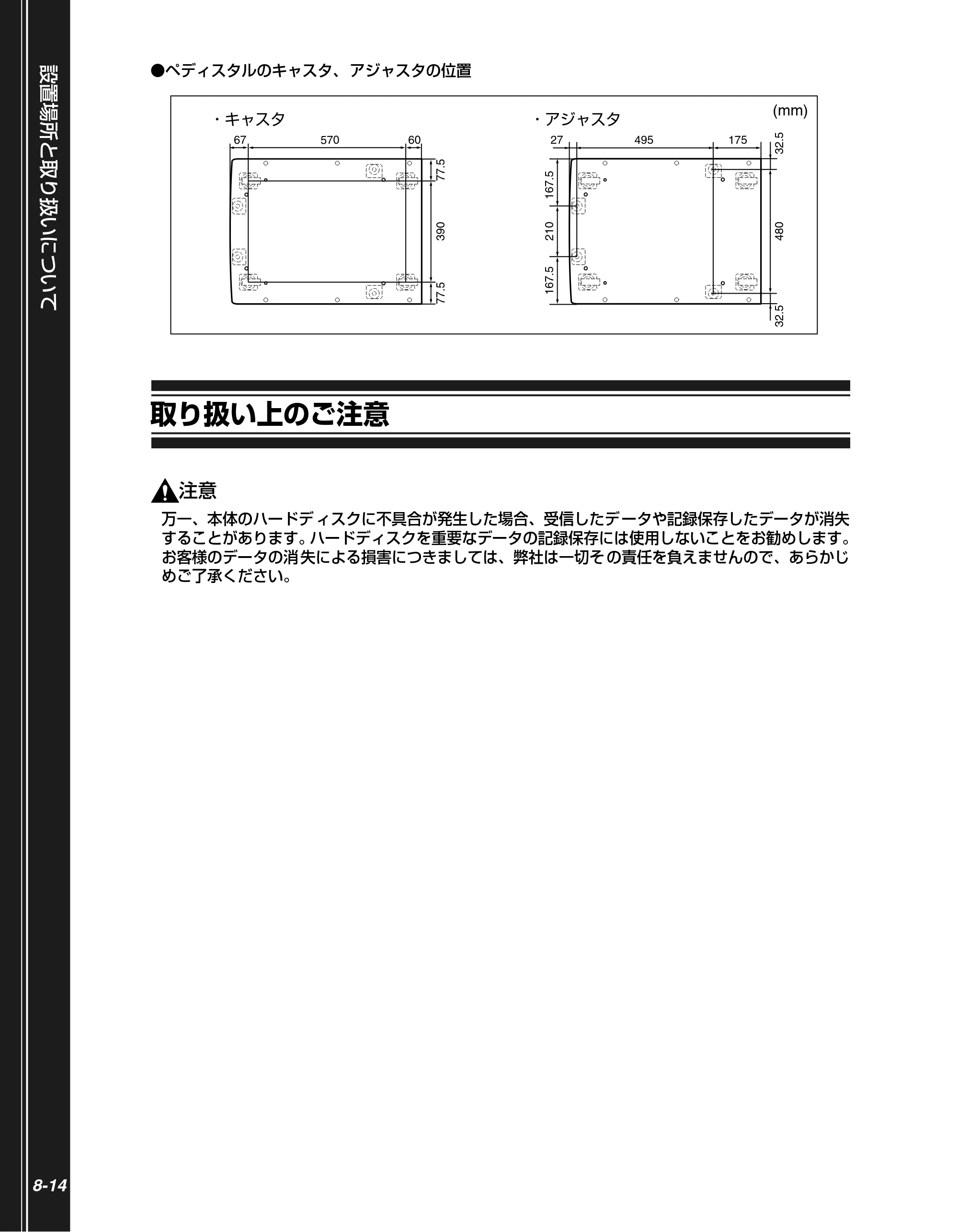 キヤノン LBP5900SE かんたん操作ガイド 2006年11月15日掲載 （PDF形式／7.33Mバイト） — 取り扱い上のご注意 — 原本ページ — 178ページ