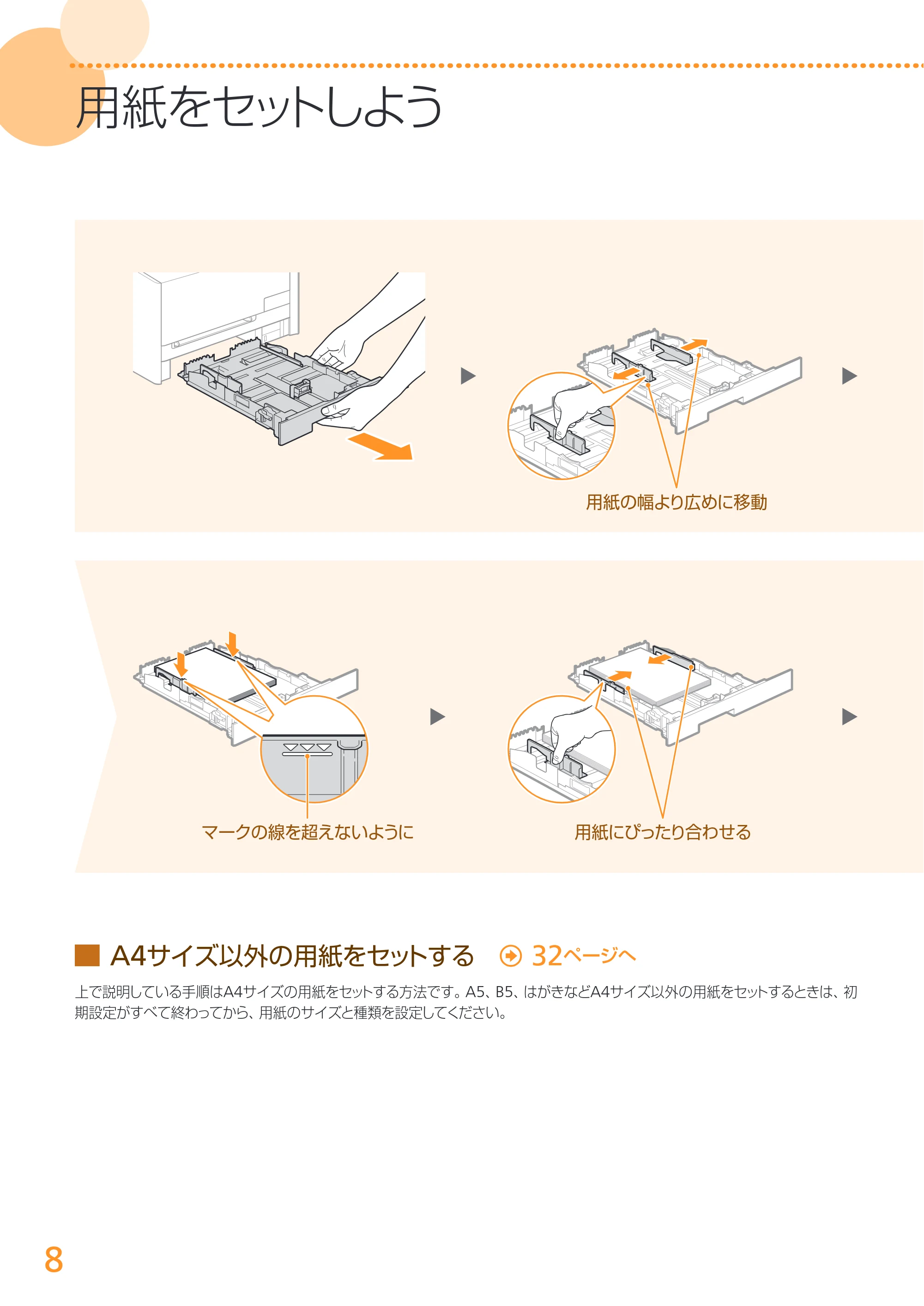 キヤノン MF8280Cw/MF8230Cn かんたん設置ガイド 2013年9月5日更新（PDF：3.15MB） — 原本ページ — 8ページ
