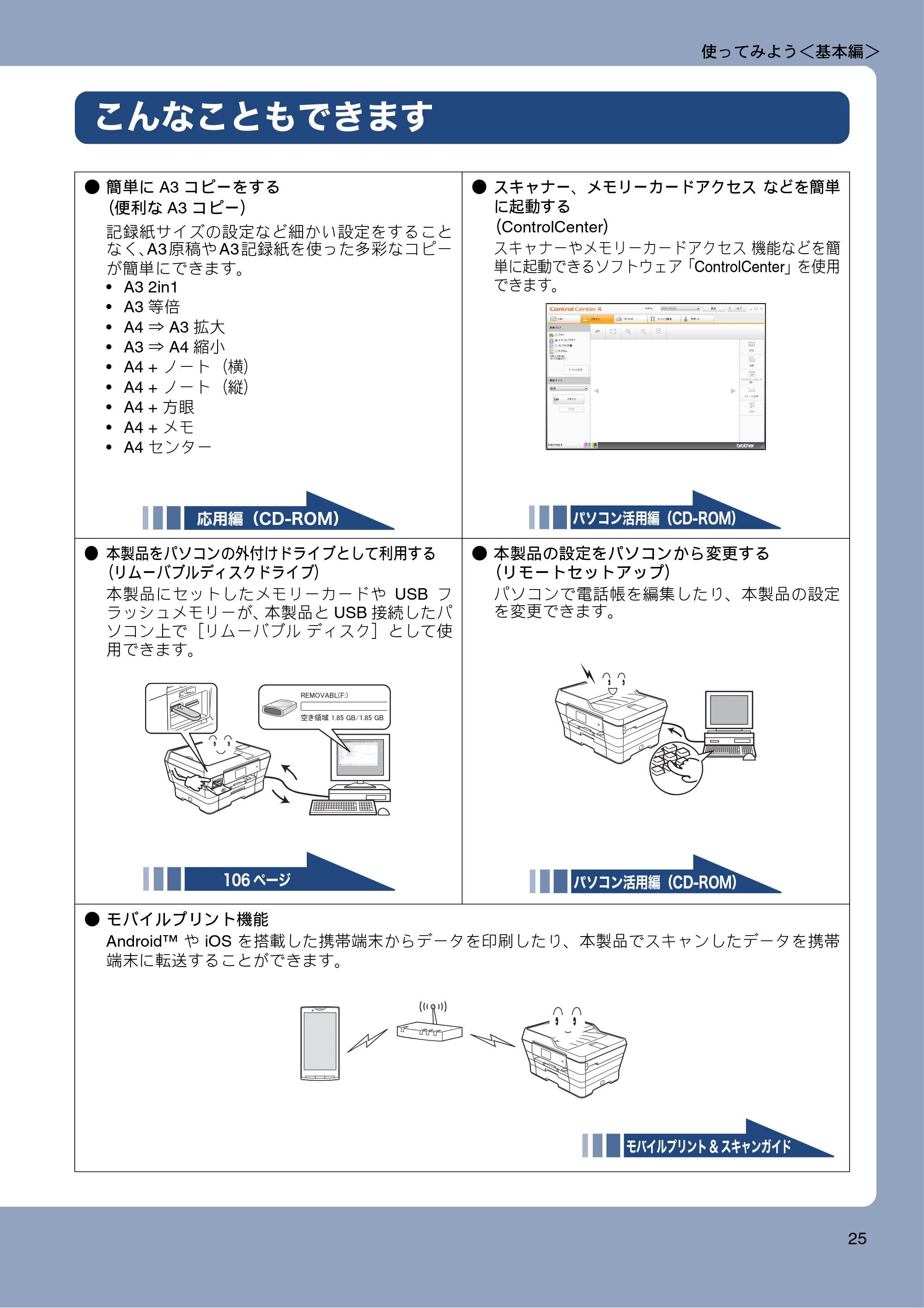 ブラザー MFC-J6975CDW ユーザーズガイド ～基本編～ — こんなこともできます — 原本ページ — 25ページ