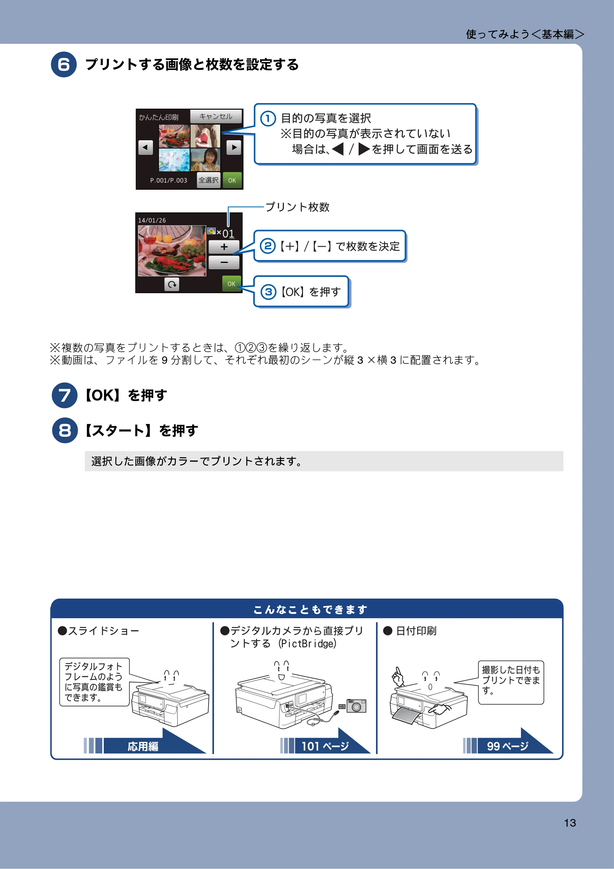 ブラザー MFC-J877N ユーザーズガイド ～基本編～ — 原本ページ — 13ページ