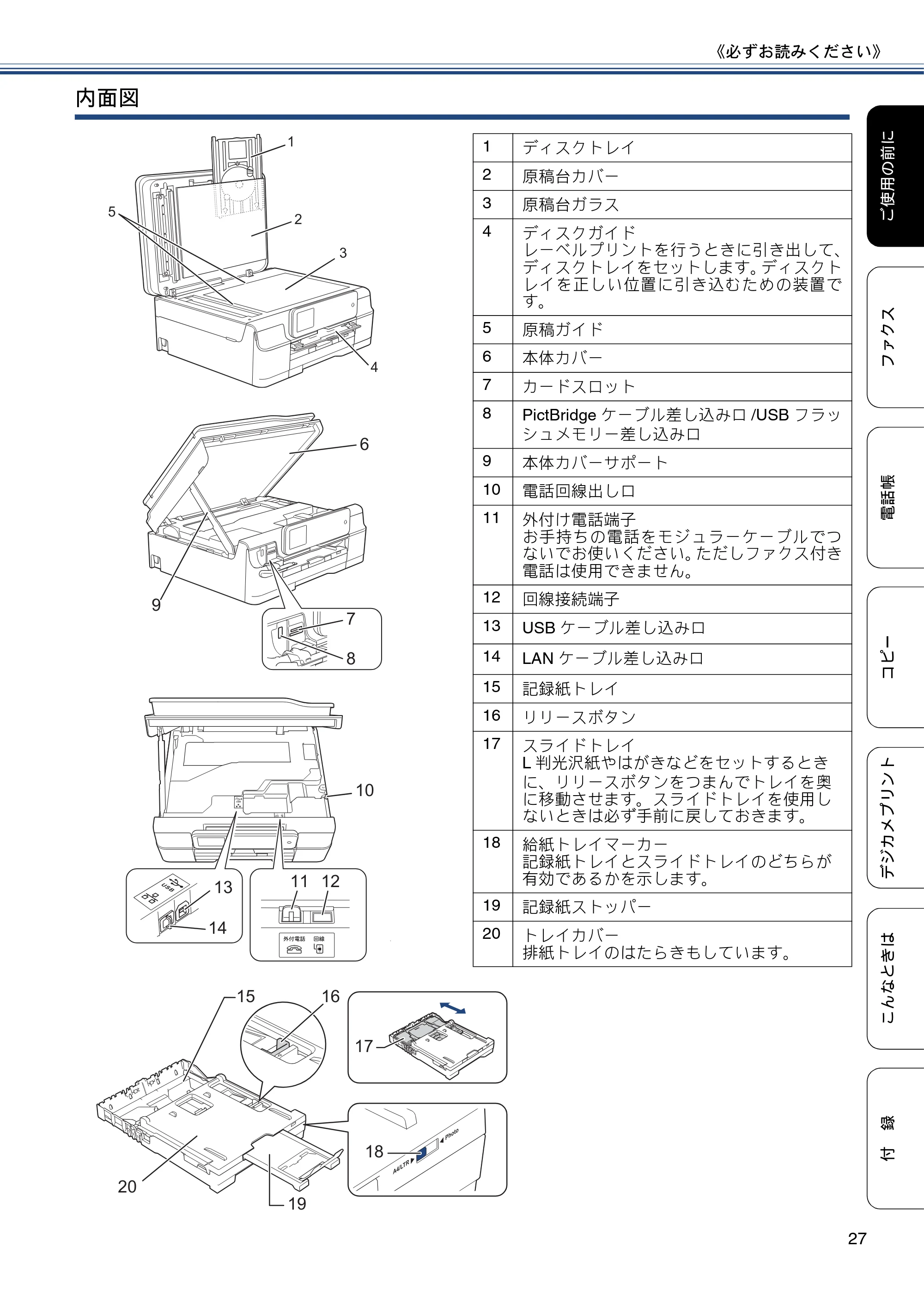 ブラザー MFC-J877N ユーザーズガイド ～基本編～ — 原本ページ — 27ページ