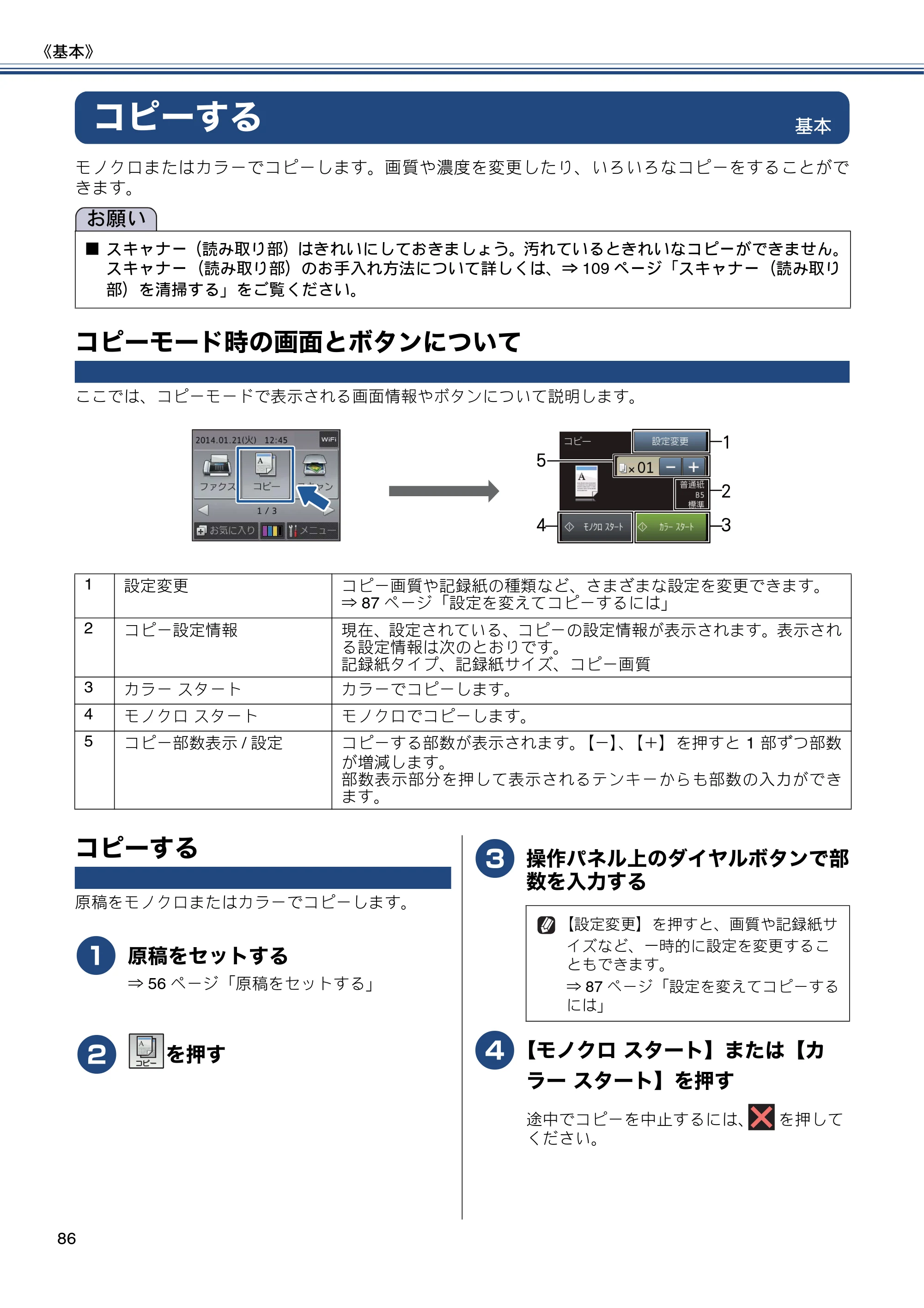 ブラザー MFC-J877N ユーザーズガイド ～基本編～ — コピーする — 原本ページ — 86ページ