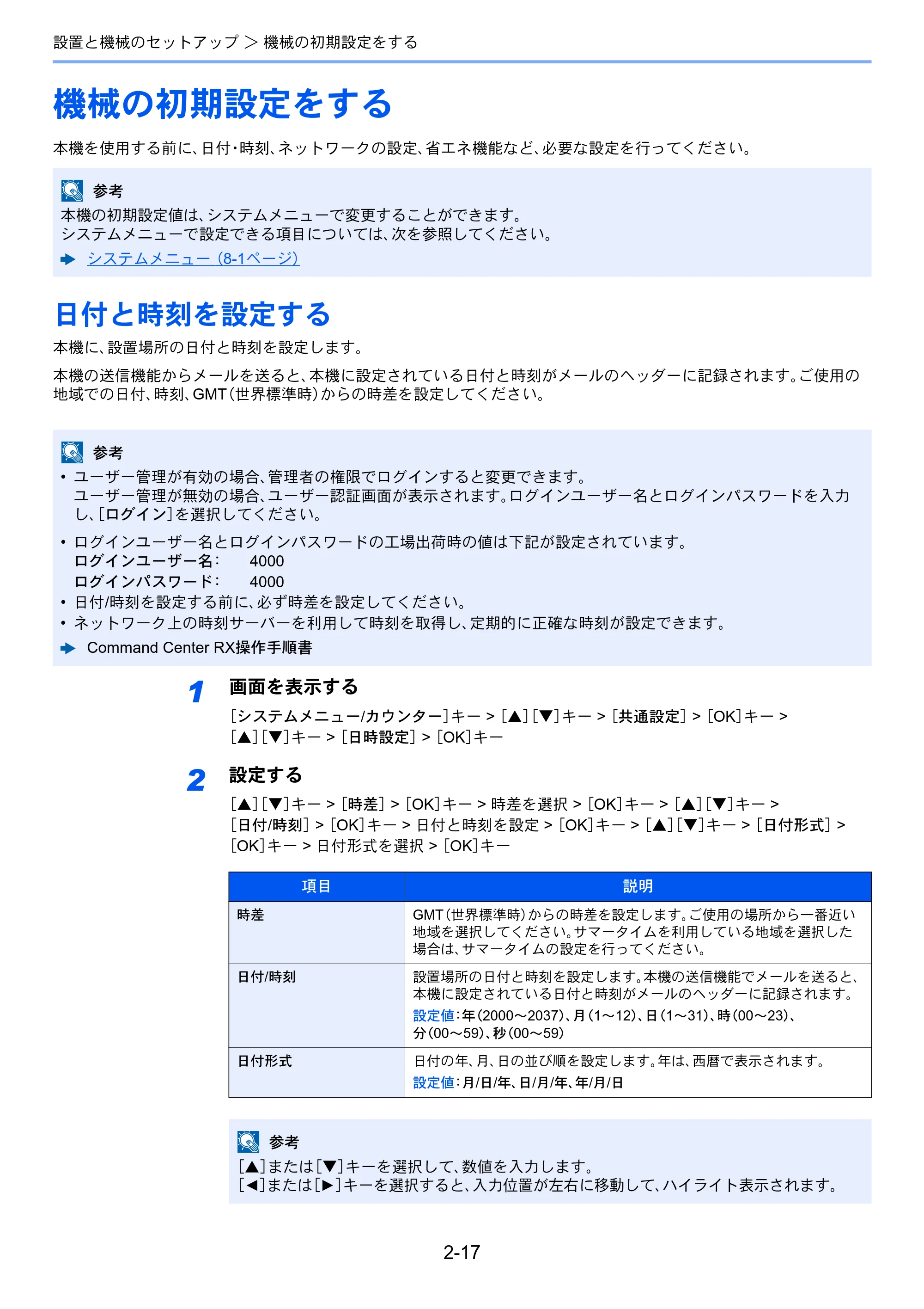 京セラ ECOSYS M2540dw ECOSYS M2540dw 使用説明書 — 機械の初期設定をする — 原本ページ — 64ページ