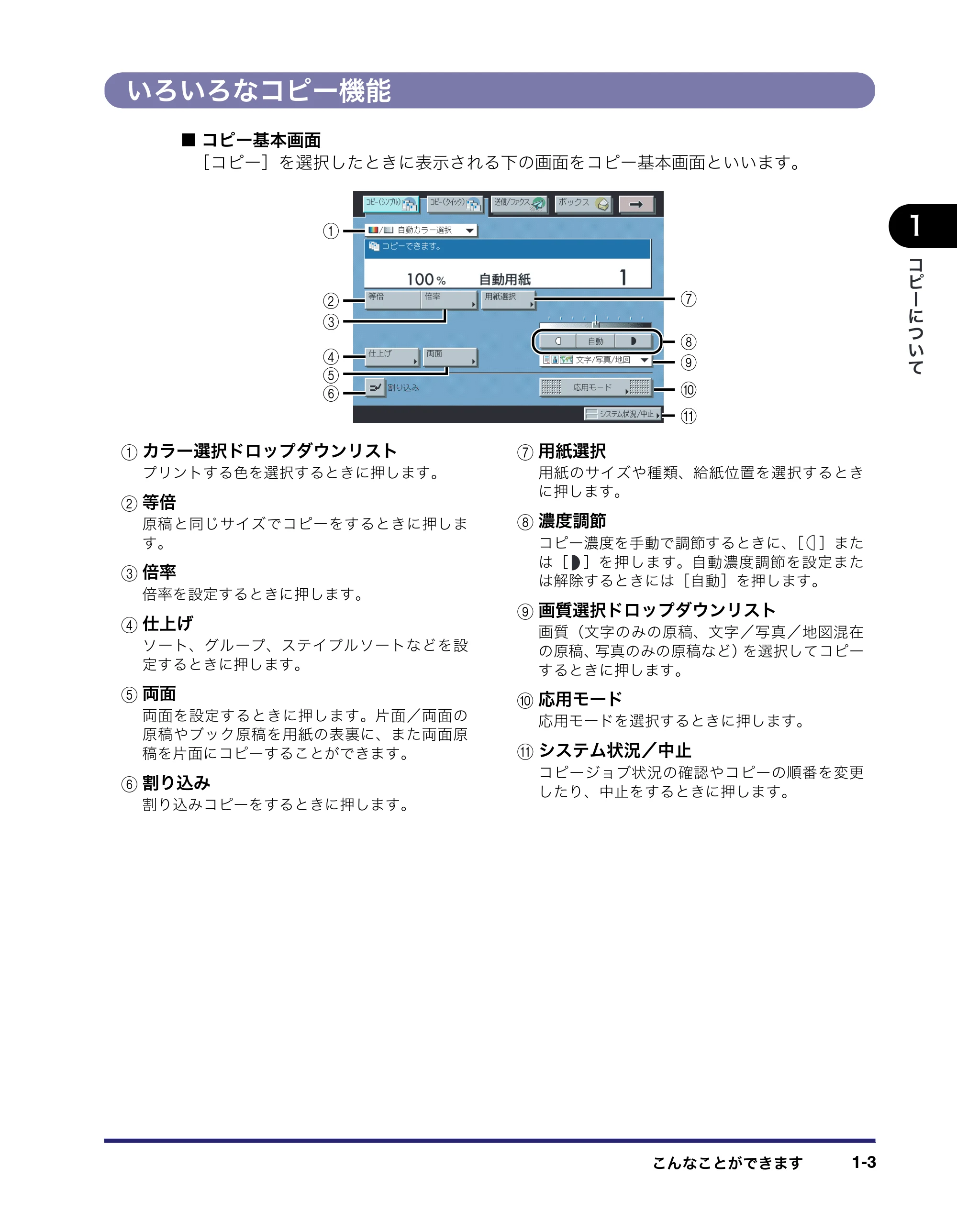 キヤノン iR C3380/C3380F/C2880/C2880F コピー/ボックスガイド (PDF形式/16.29Mバイト) — いろいろなコピー機能 — 原本ページ — 21ページ