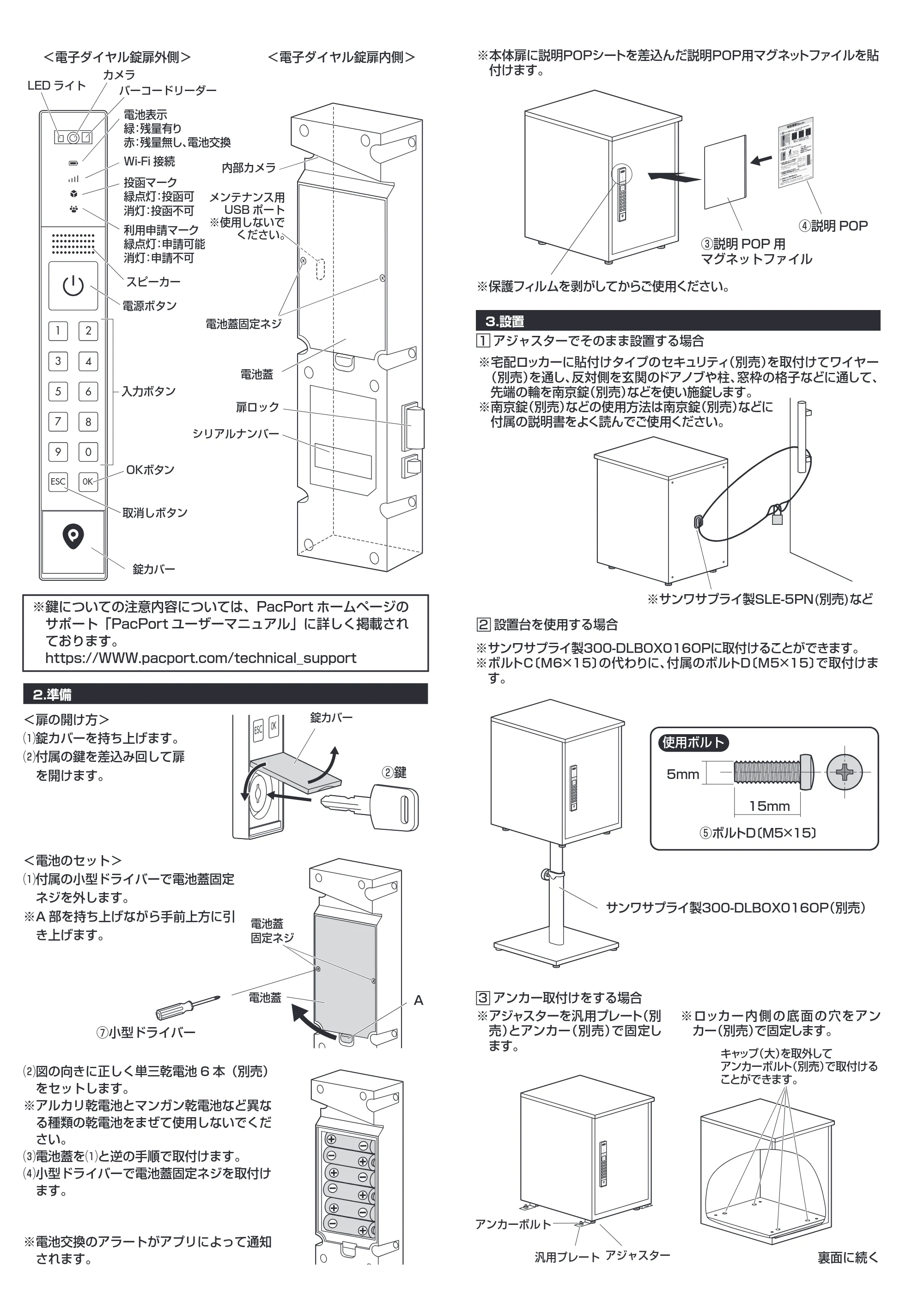 サンワサプライ 300-DLBOX021W / 300-DLBOX020W / 300-DLBOX020DS 取扱説明書 — 原本ページ — 2ページ
