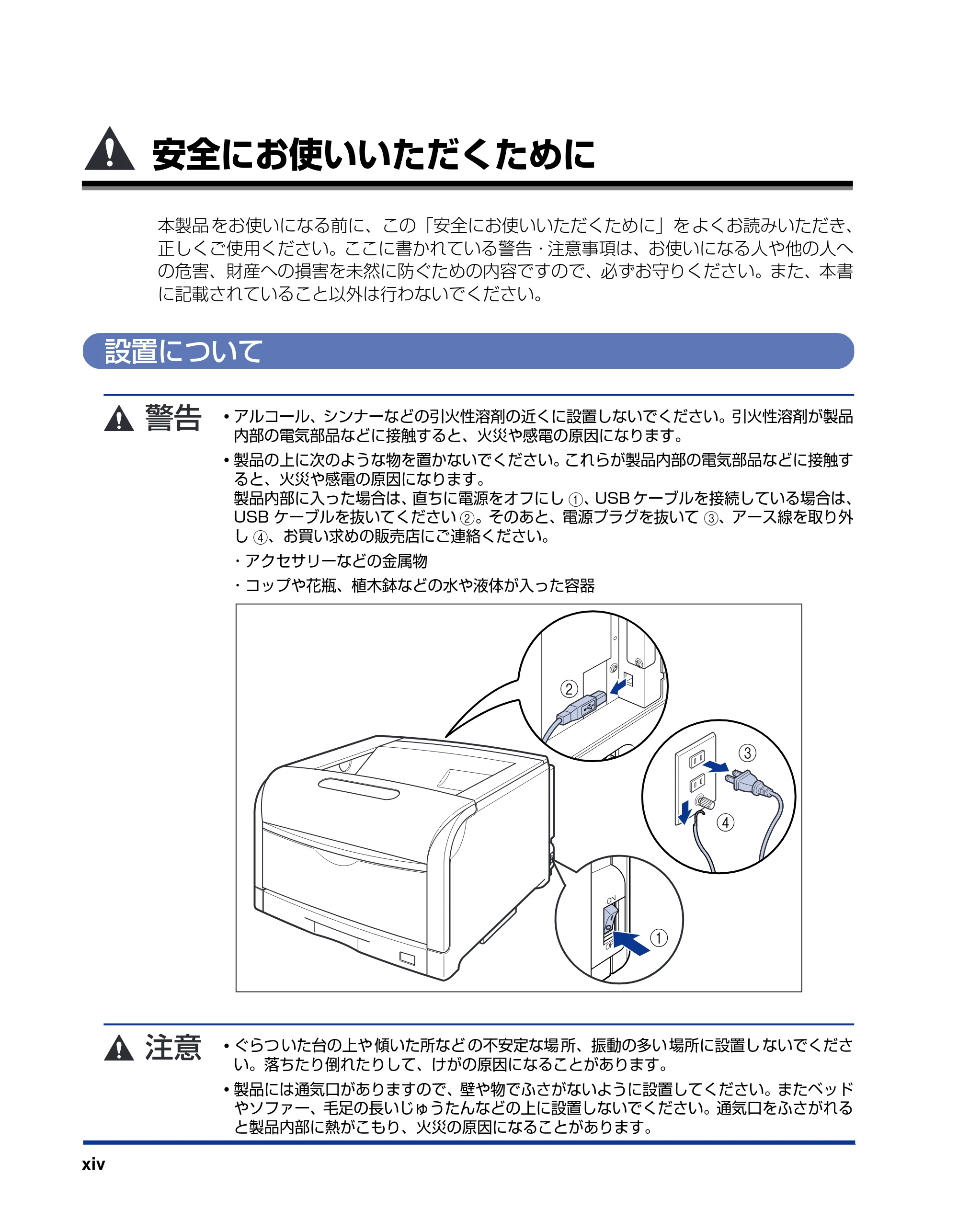 キヤノン LBP5600SE ユーザーズガイド 2006年11月15日 掲載 (PDF形式/17.68Mバイト) — 安全にお使いいただくために — 原本ページ — 16ページ