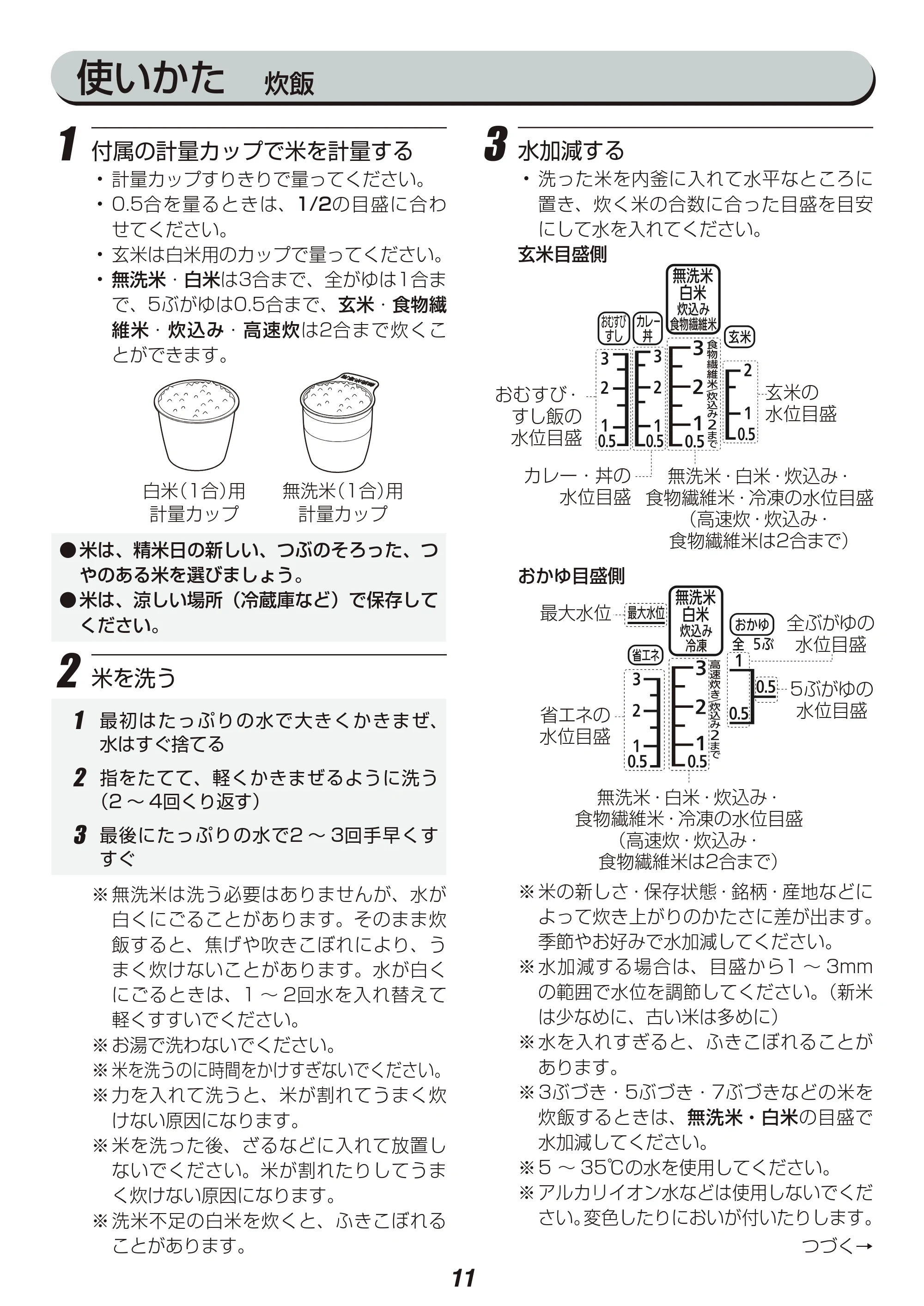 アイリスオーヤマ RC-PA30 取扱説明書 — 原本ページ — 11ページ