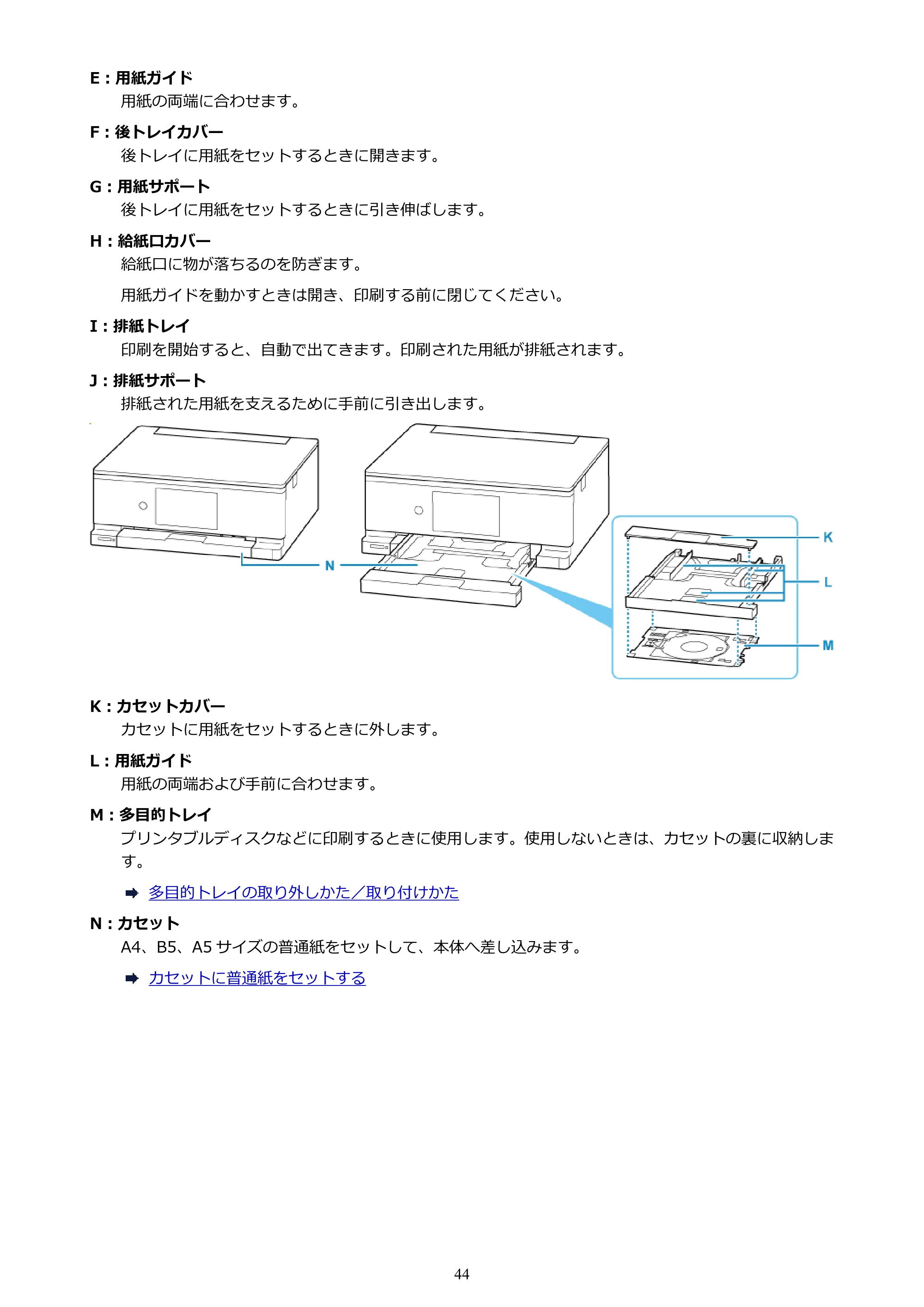キヤノン PIXUS TS8730 PIXUS TS8730 (PDF) オンラインマニュアル 取扱説明書 2026年3月19日掲載(PDF:7.3MB) — 原本ページ — 44ページ