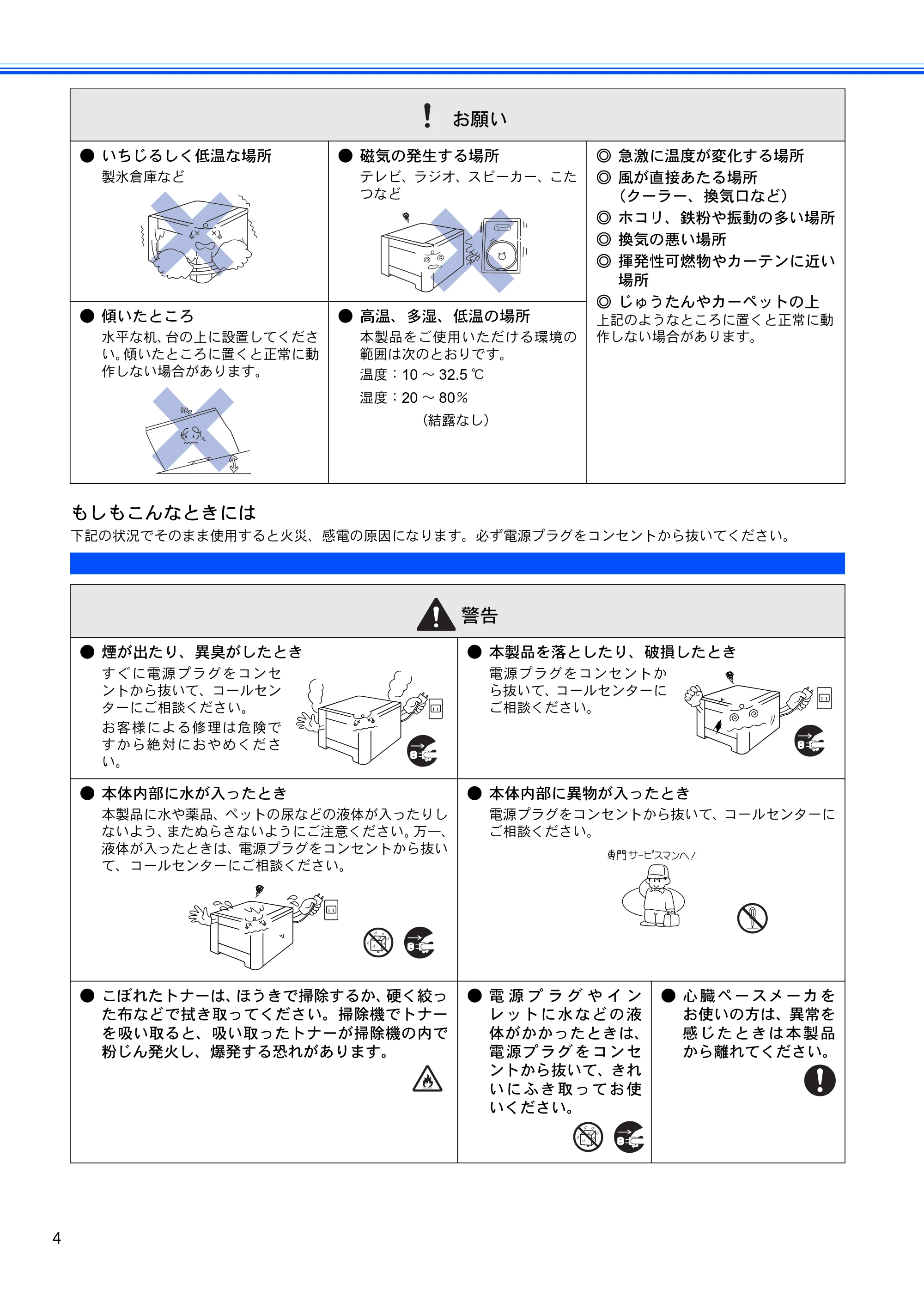ブラザー HL-4040CN / HL-4050CDN かんたん設置ガイド — もしもこんなときには — 原本ページ — 6ページ