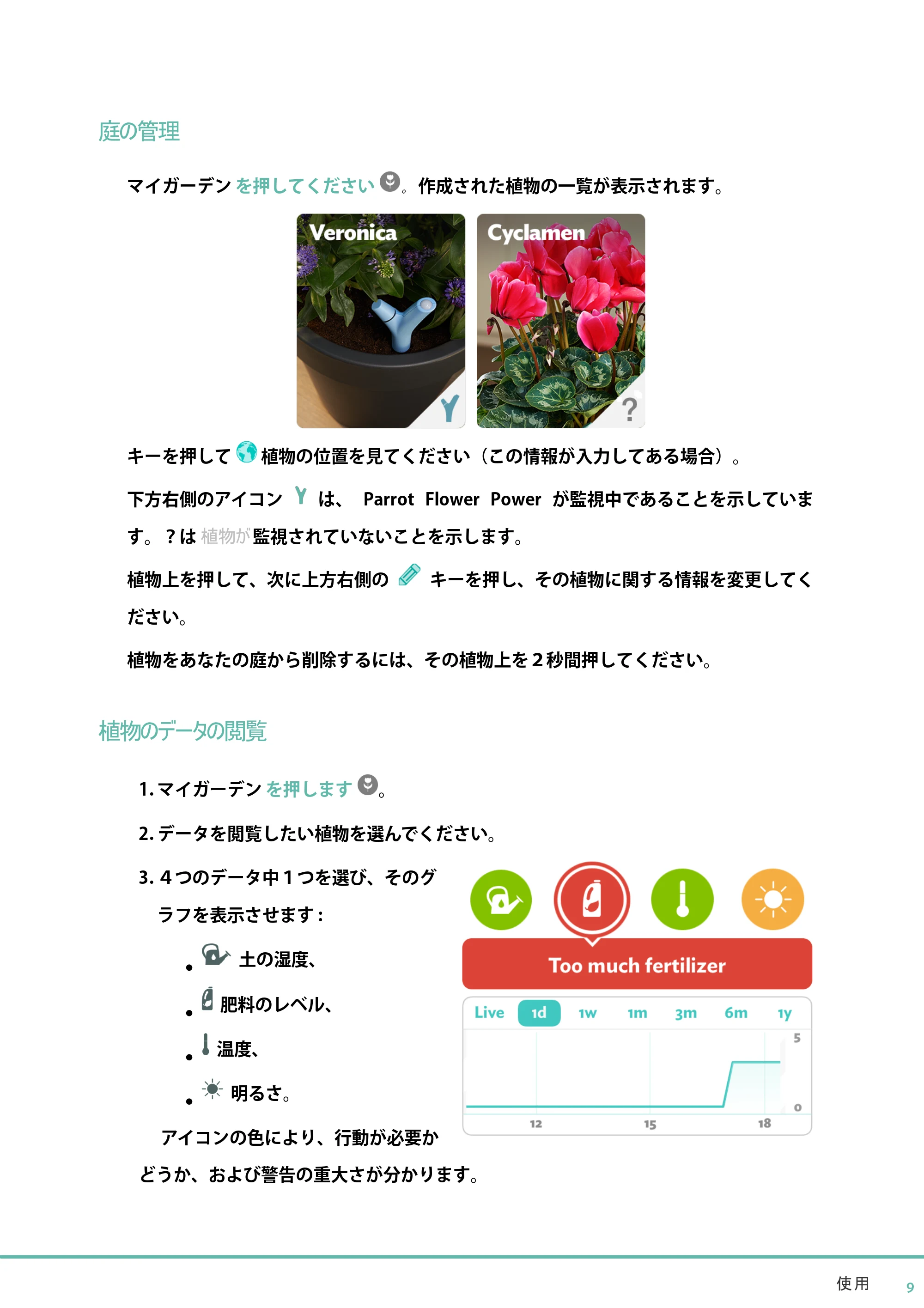 サンワサプライ PR-5001 / PR-5003 / PR-5002 取扱説明書 — 庭の管理 — 原本ページ — 9ページ
