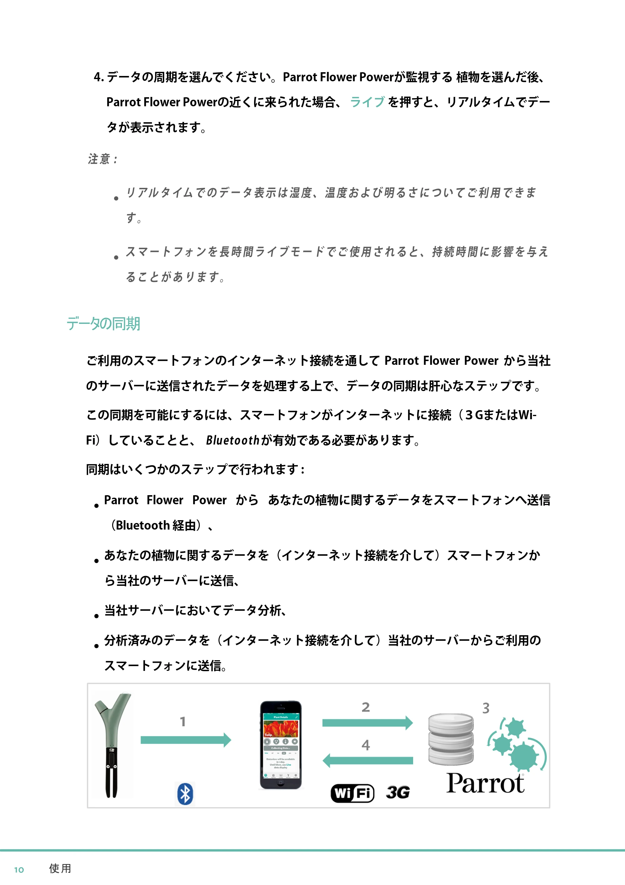 サンワサプライ PR-5001 / PR-5003 / PR-5002 取扱説明書 — データの同期 — 原本ページ — 10ページ