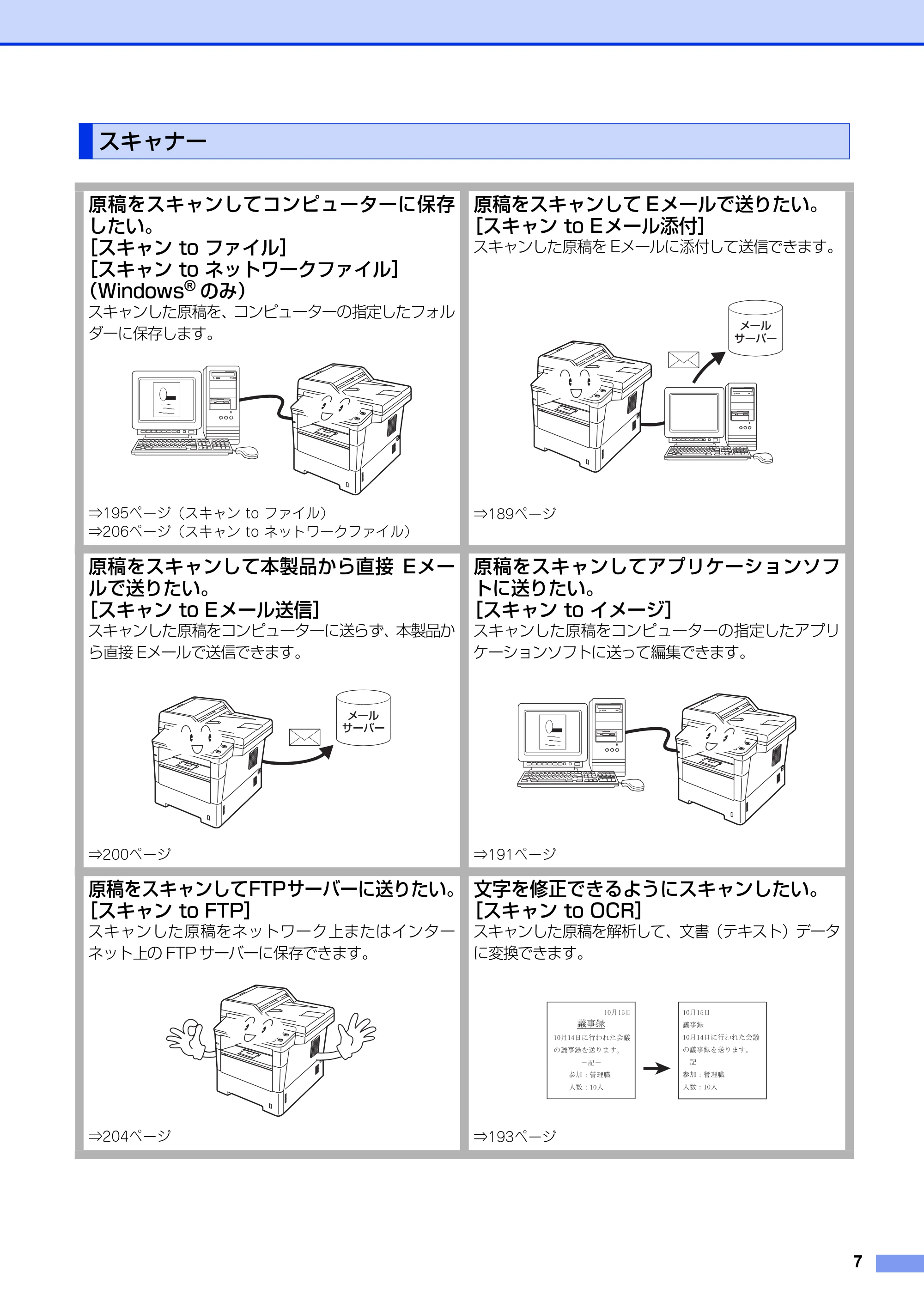 ブラザー MFC-8520DN / MFC-8950DW ユーザーズガイド ～パソコン活用編～ — スキャナー — 原本ページ — 8ページ