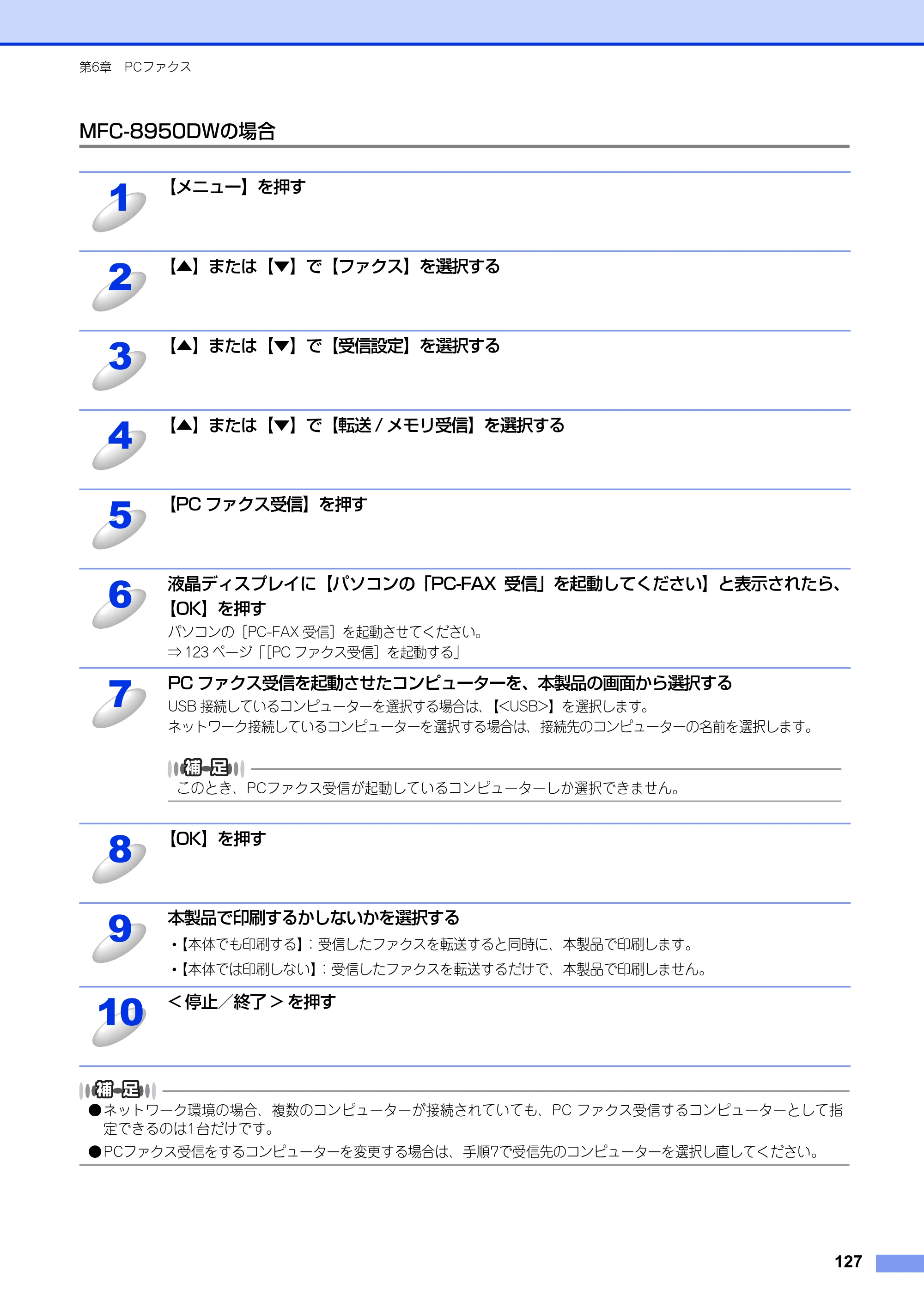 ブラザー MFC-8520DN / MFC-8950DW ユーザーズガイド ～パソコン活用編～ — 原本ページ — 128ページ