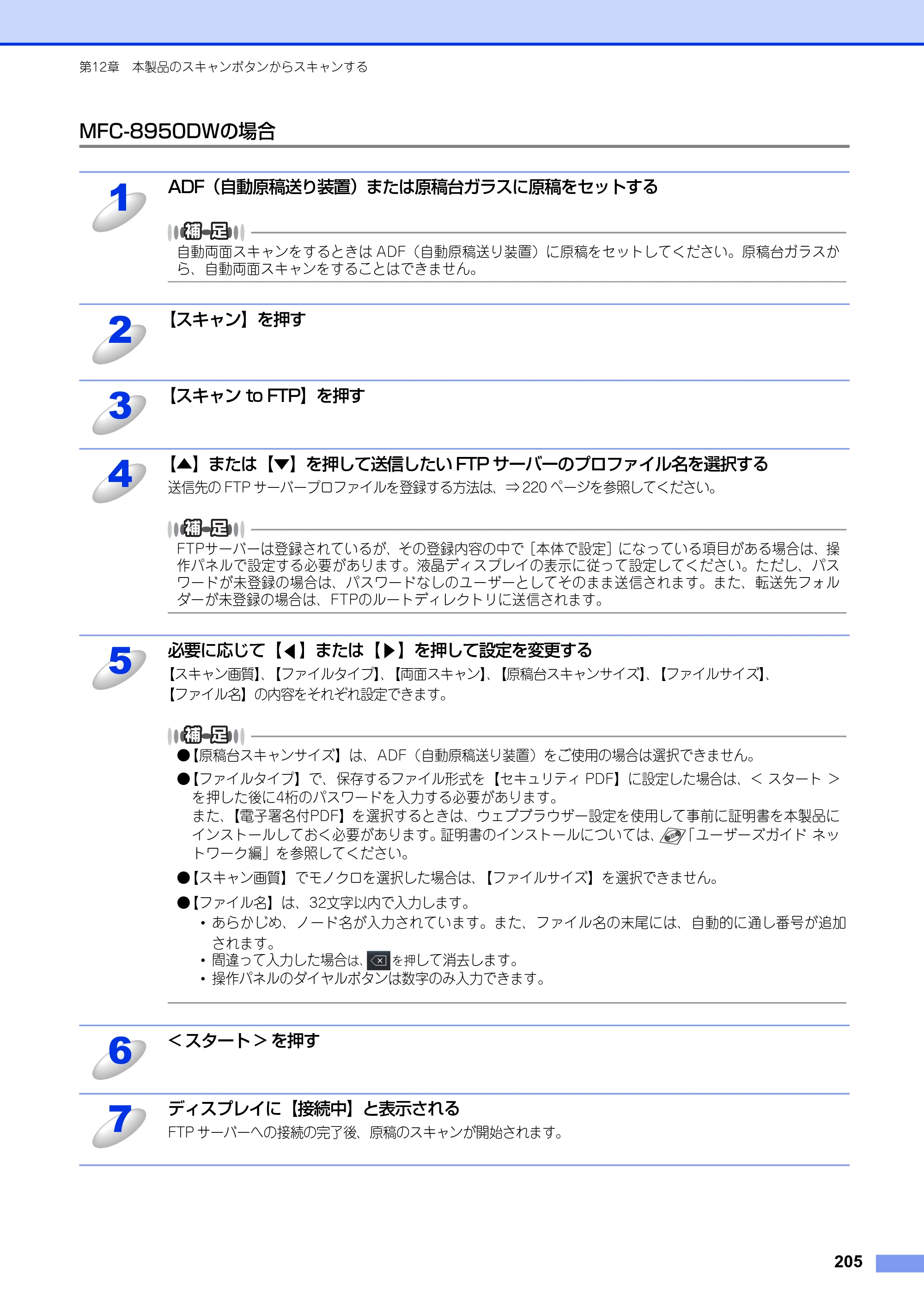 ブラザー MFC-8520DN / MFC-8950DW ユーザーズガイド ～パソコン活用編～ — 原本ページ — 206ページ