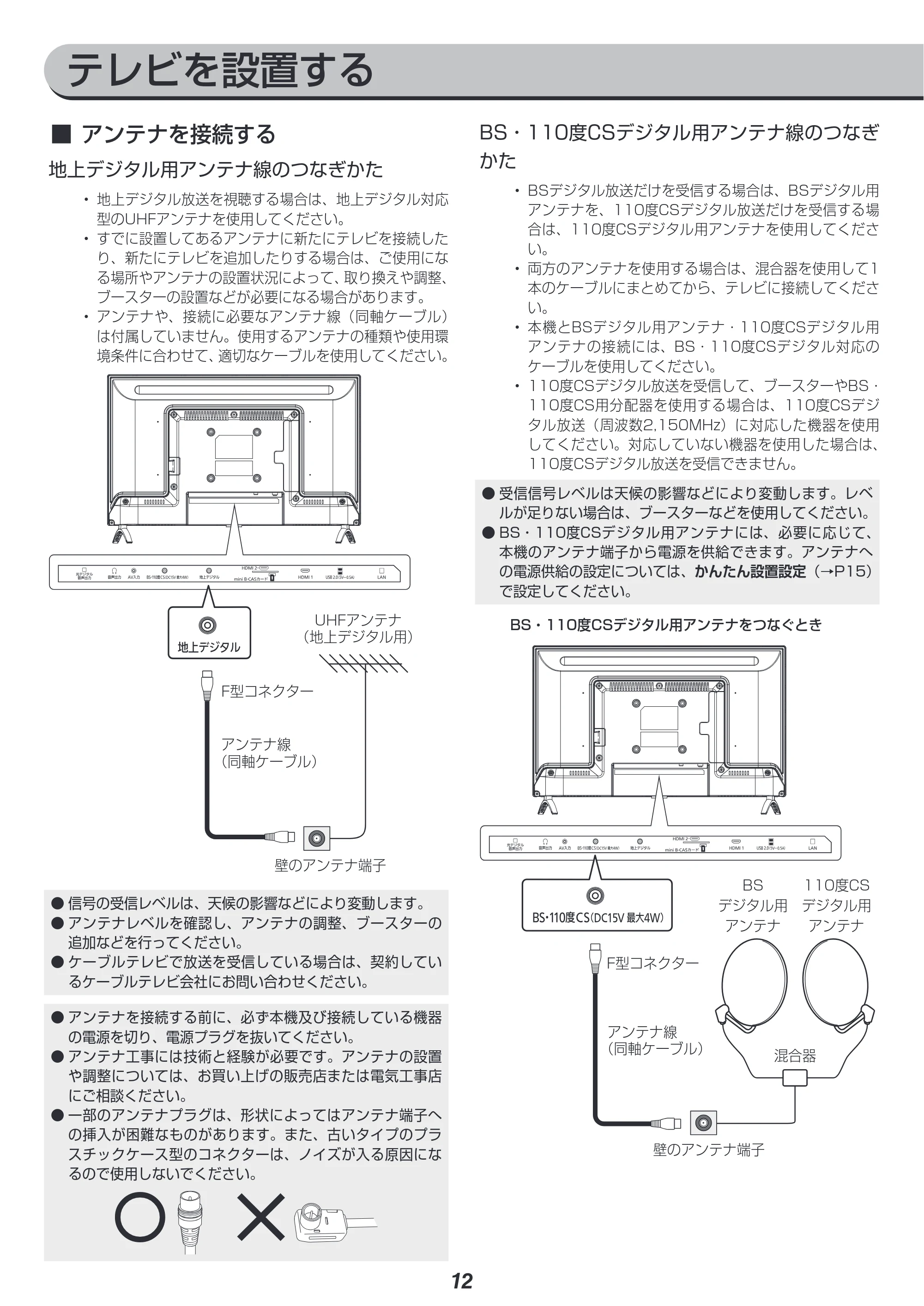 アイリスオーヤマ LT-24B320 取扱説明書 — 原本ページ — 12ページ