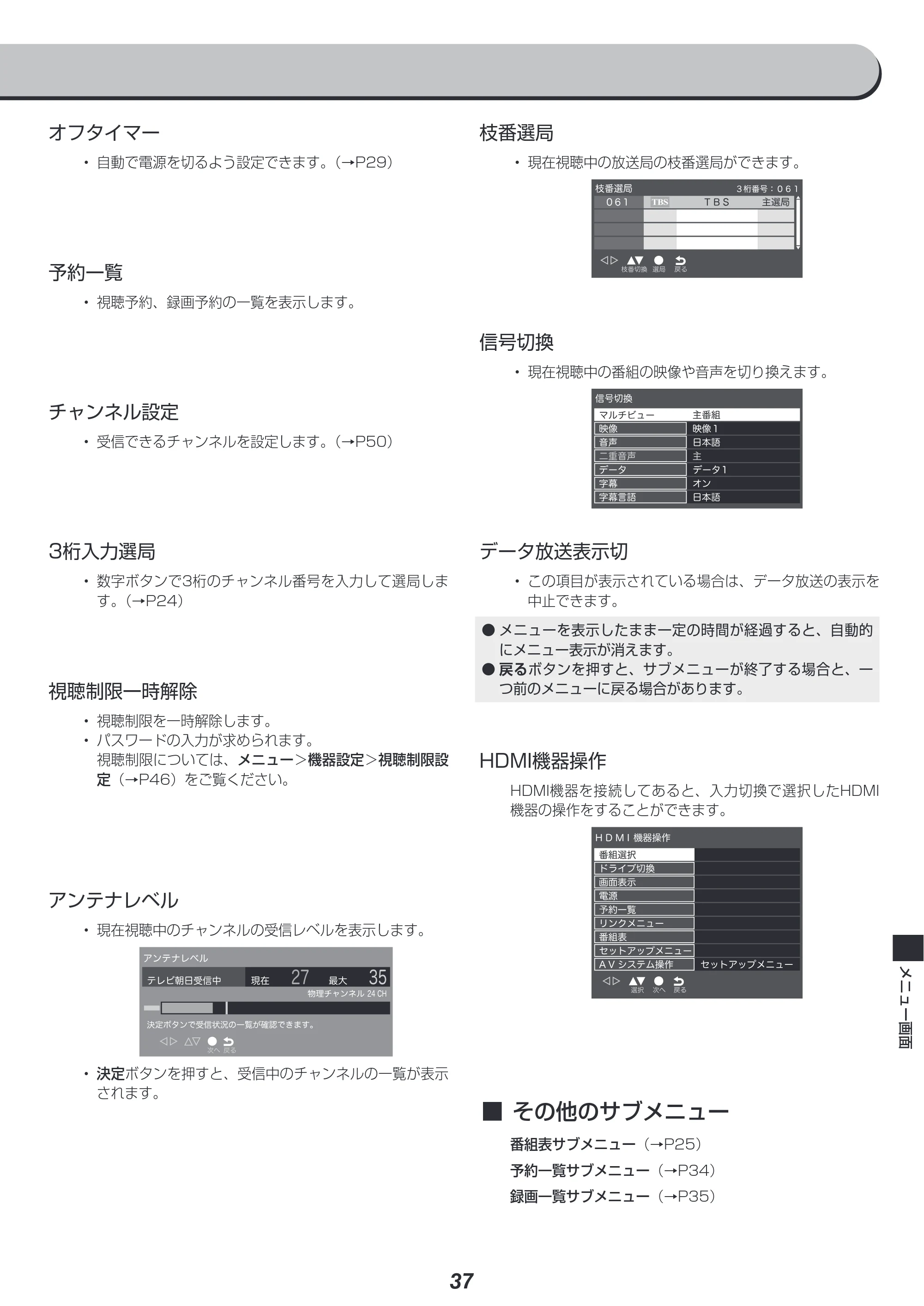 アイリスオーヤマ LT-24B320 取扱説明書 — 原本ページ — 37ページ