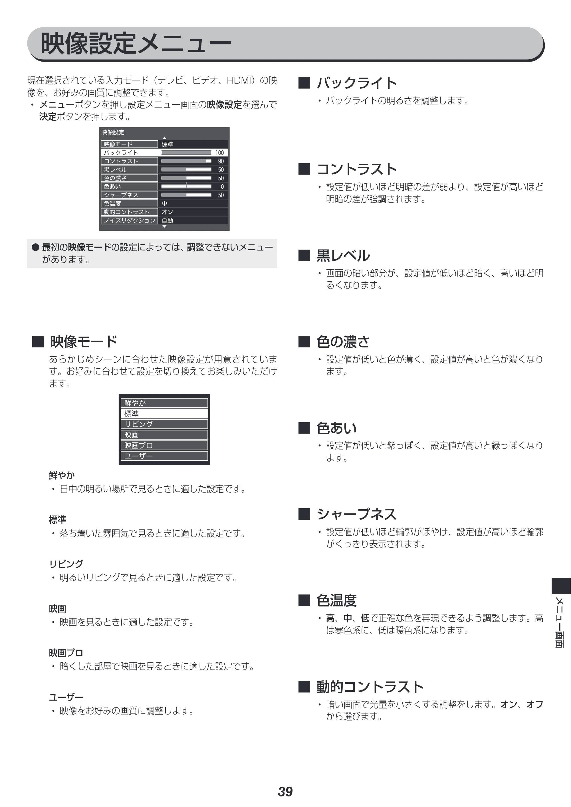 アイリスオーヤマ LT-24B320 取扱説明書 — 原本ページ — 39ページ