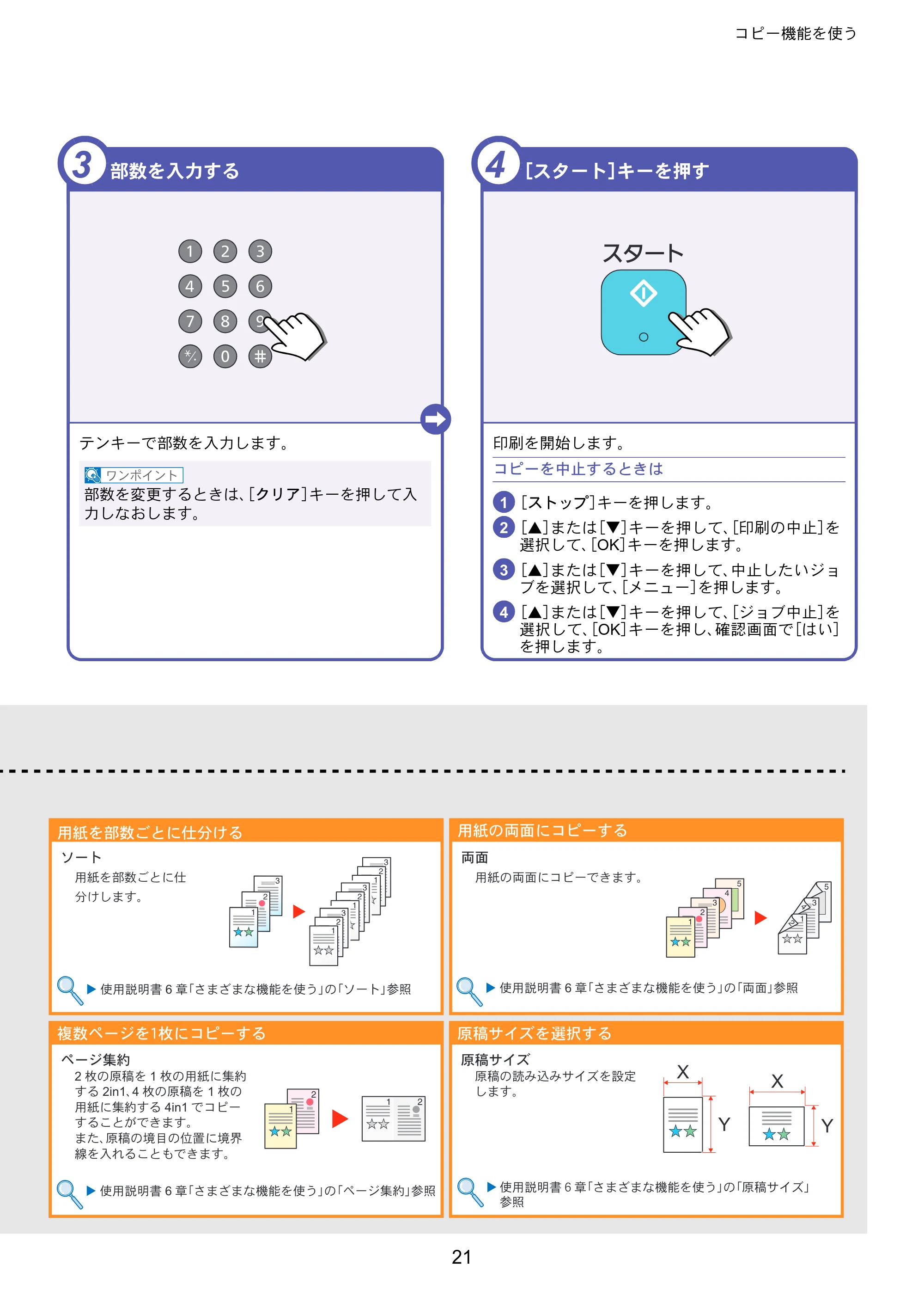 京セラ ECOSYS M2540dw ECOSYS M2540dw クイックガイド — 原本ページ — 21ページ