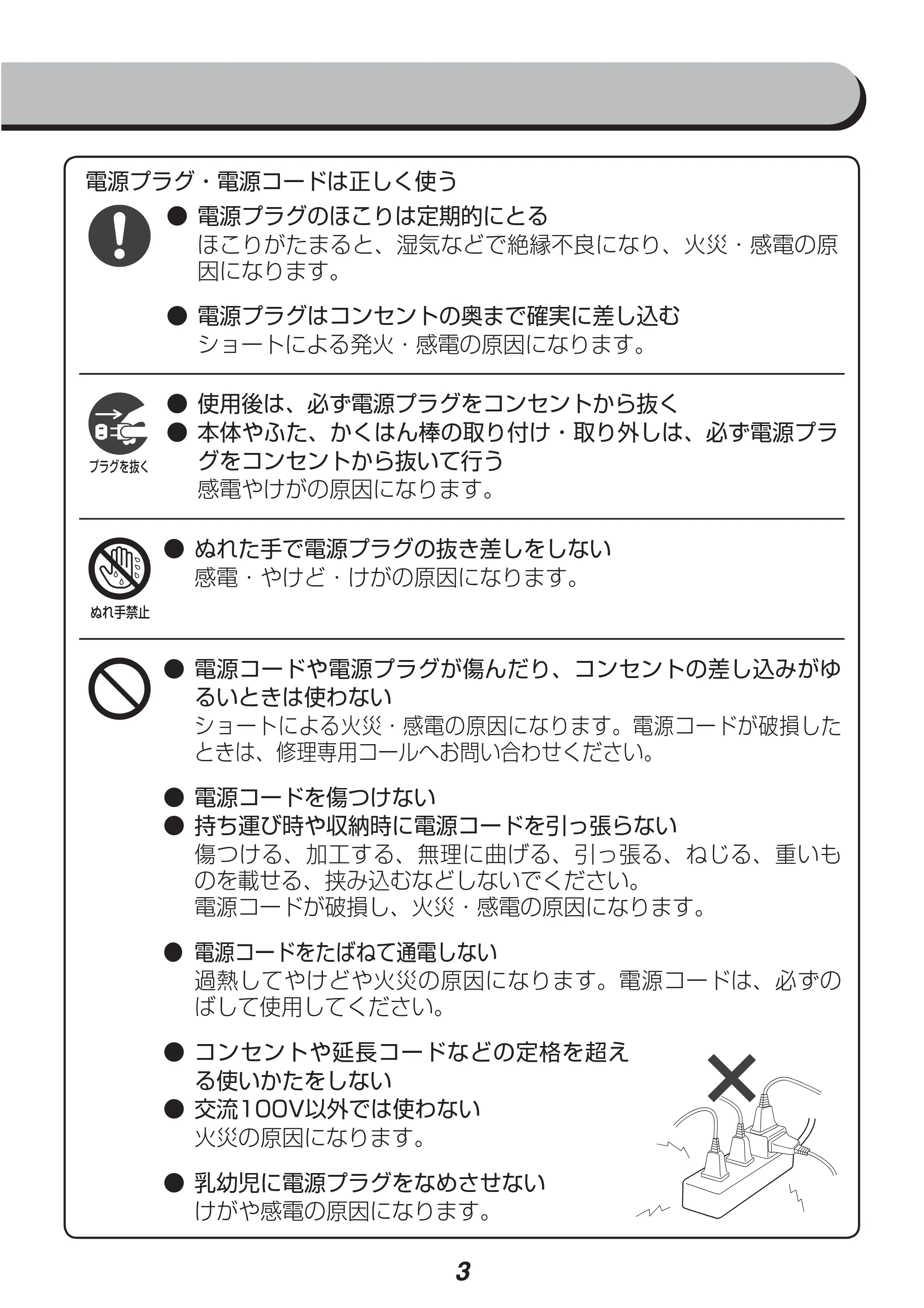 アイリスオーヤマ ICM01-VS 取扱説明書 — 原本ページ — 3ページ