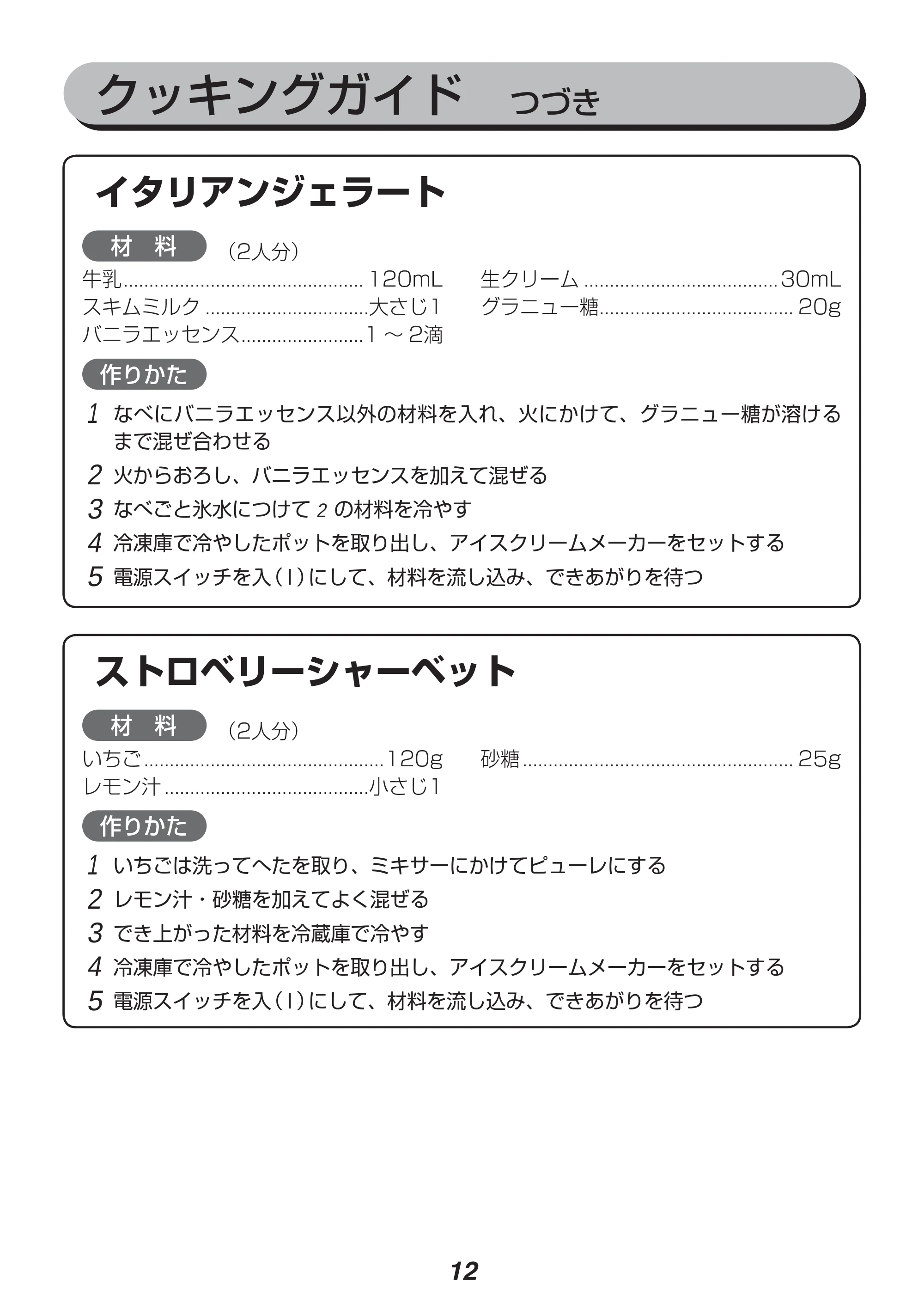 アイリスオーヤマ ICM01-VS 取扱説明書 — 原本ページ — 12ページ