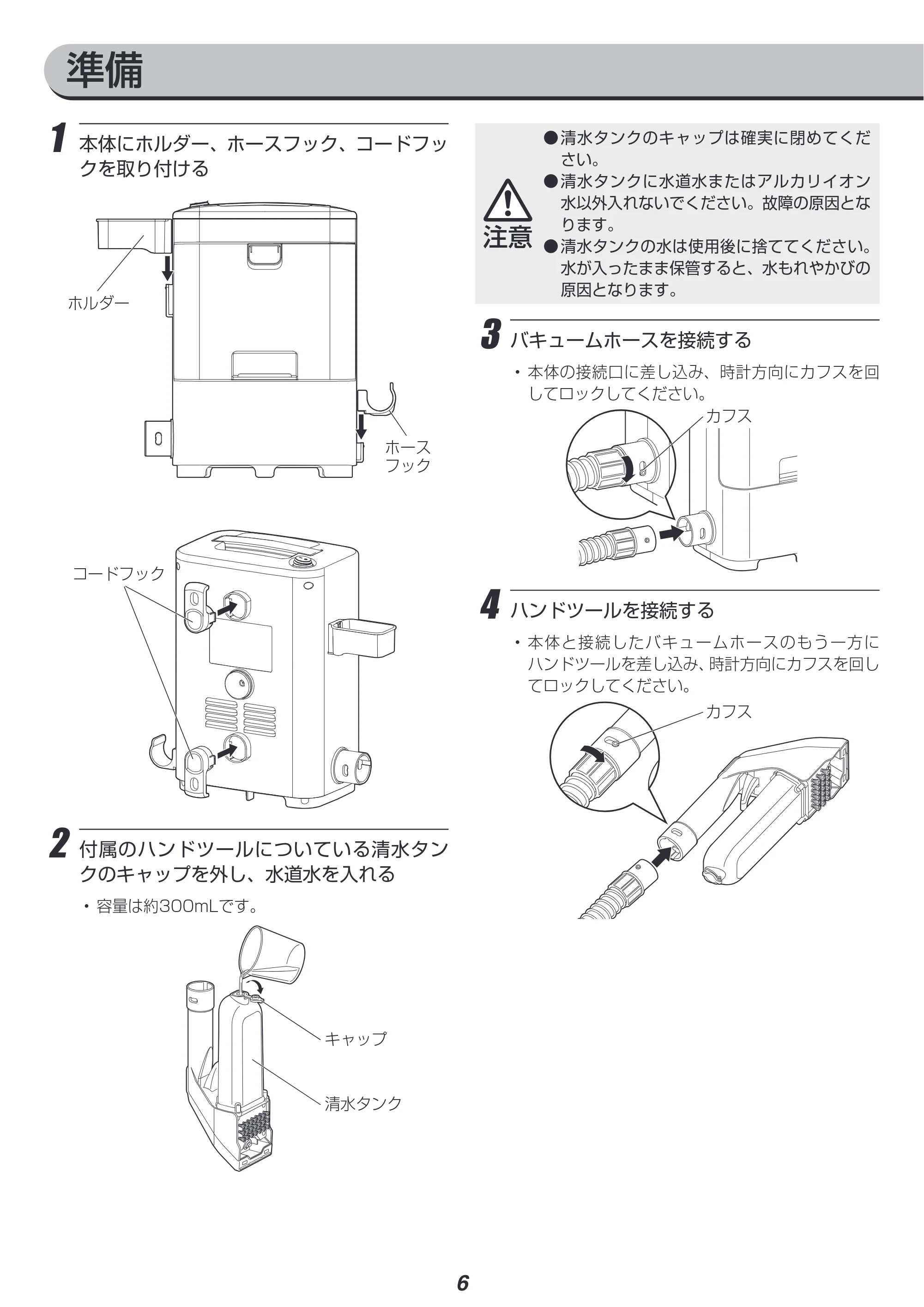 アイリスオーヤマ RNS-300 取扱説明書 — 原本ページ — 6ページ
