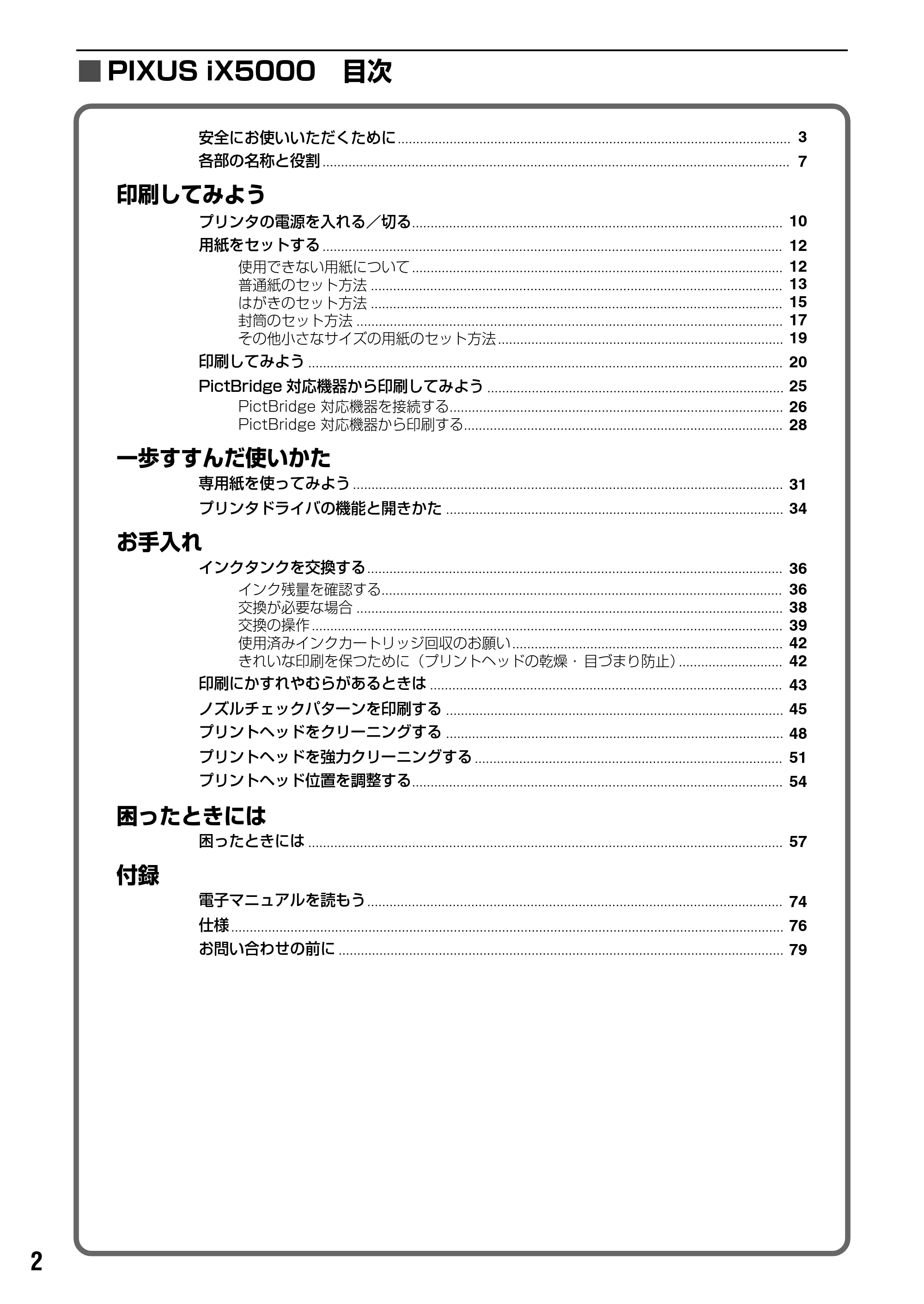 キヤノン PIXUS iX5000 基本操作ガイド （PDF形式／18.7Mバイト） — 原本ページ — 4ページ
