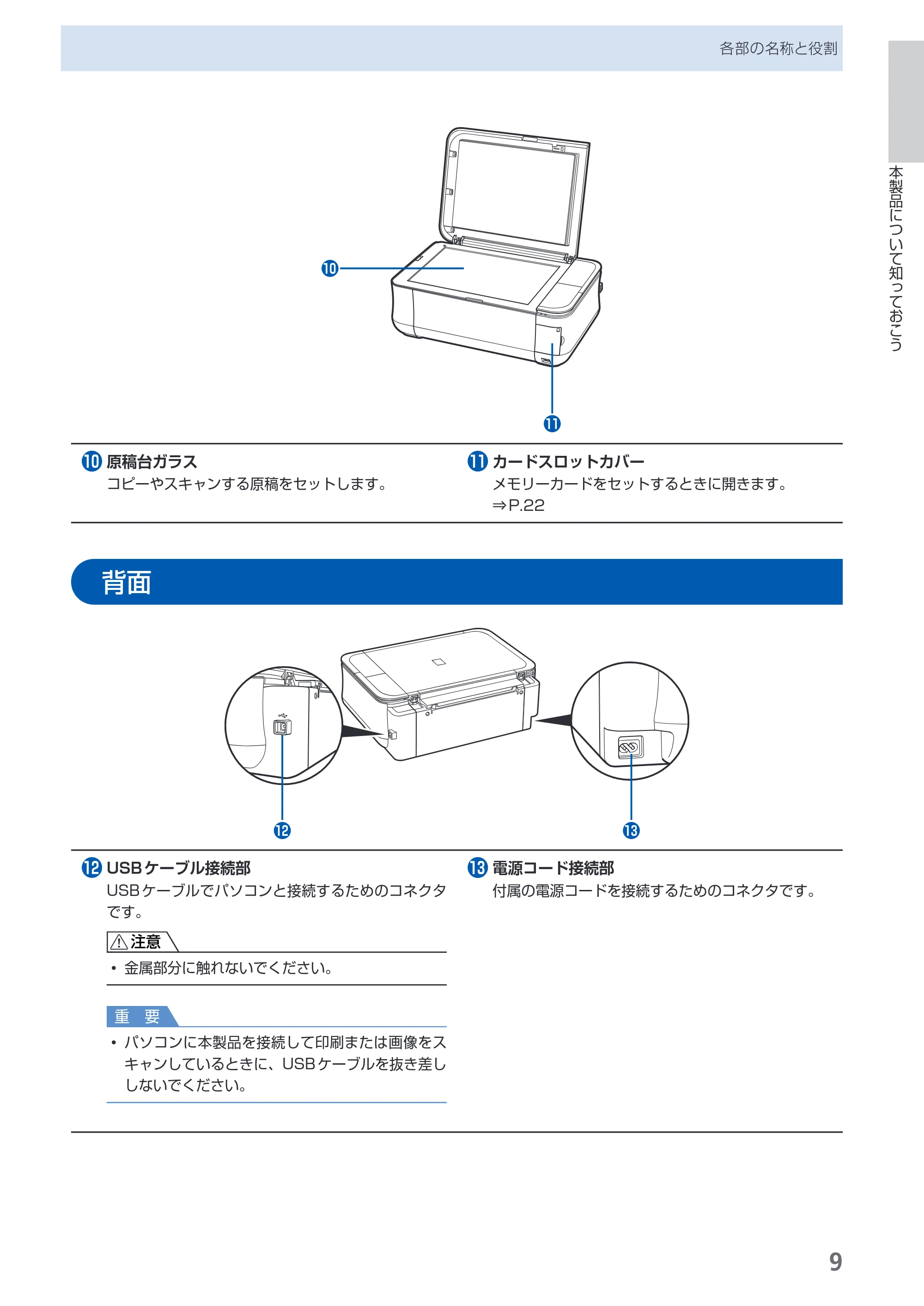 キヤノン PIXUS MP480 らくらく操作ガイド （PDF形式／15.69Mバイト） — 背面 — 原本ページ — 11ページ