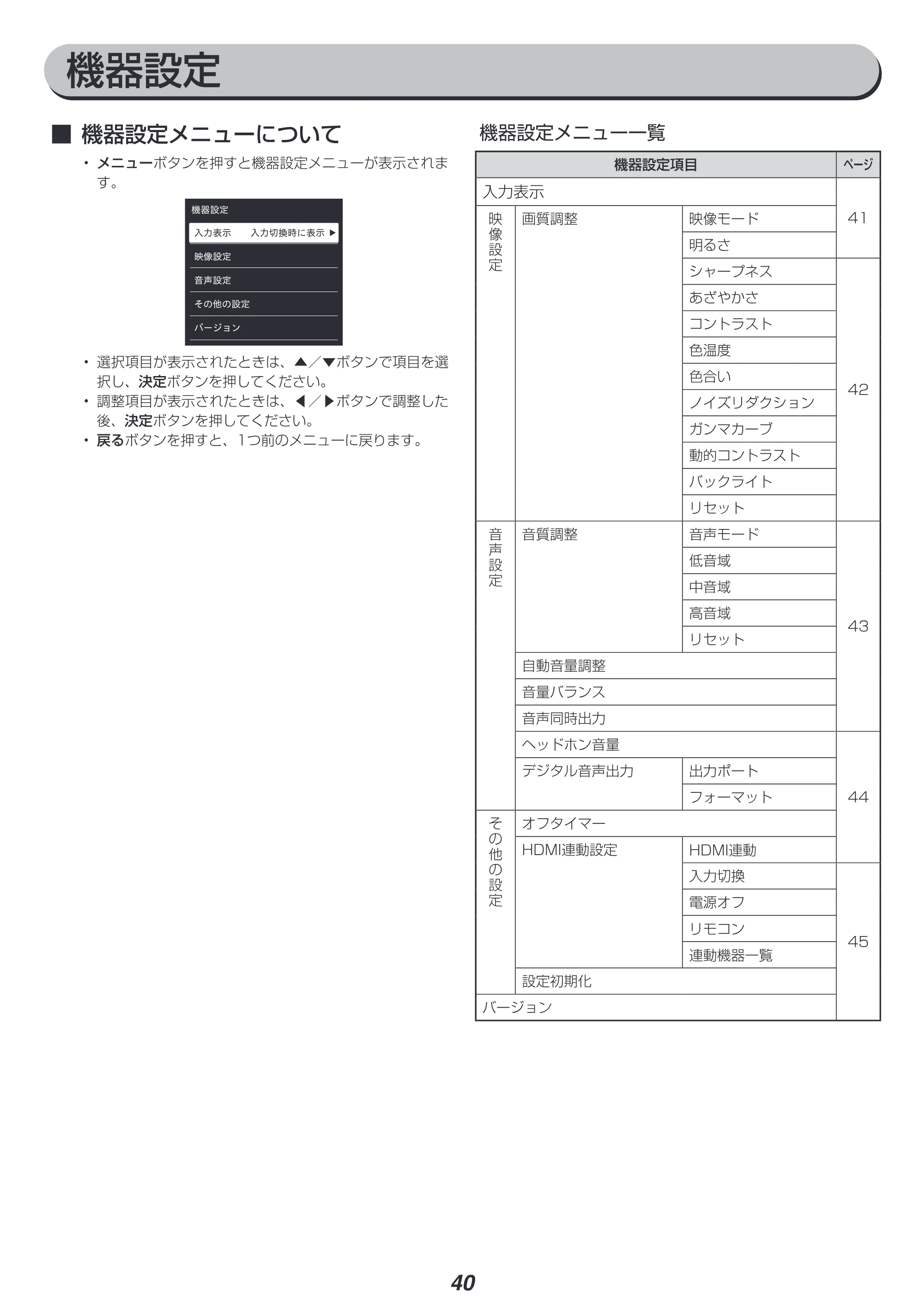 アイリスオーヤマ XUC38VC 取扱説明書 — 原本ページ — 40ページ