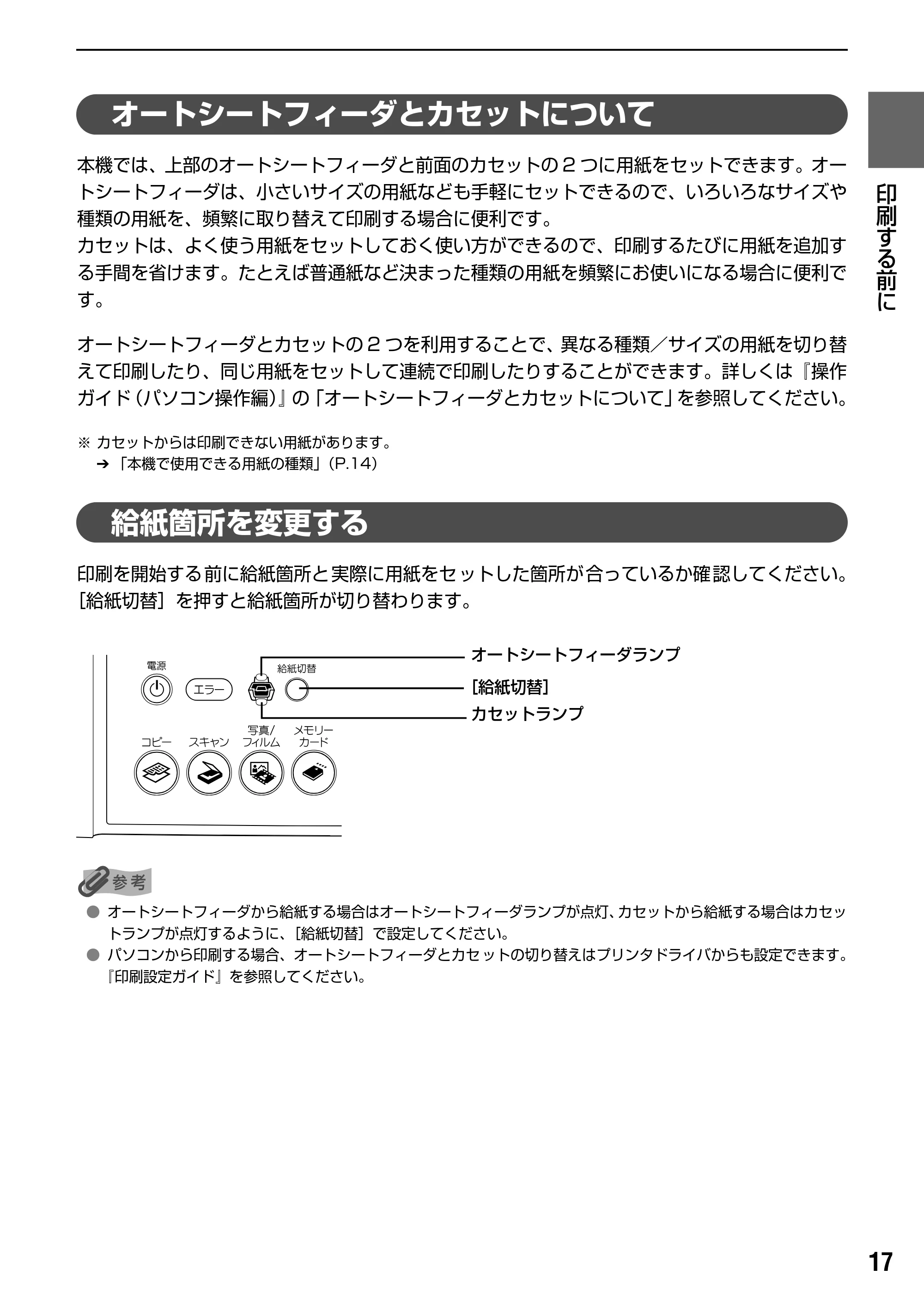 キヤノン PIXUS MP950 操作ガイド（本体操作編） （PDF形式／10.74Mバイト） — 原本ページ — 19ページ