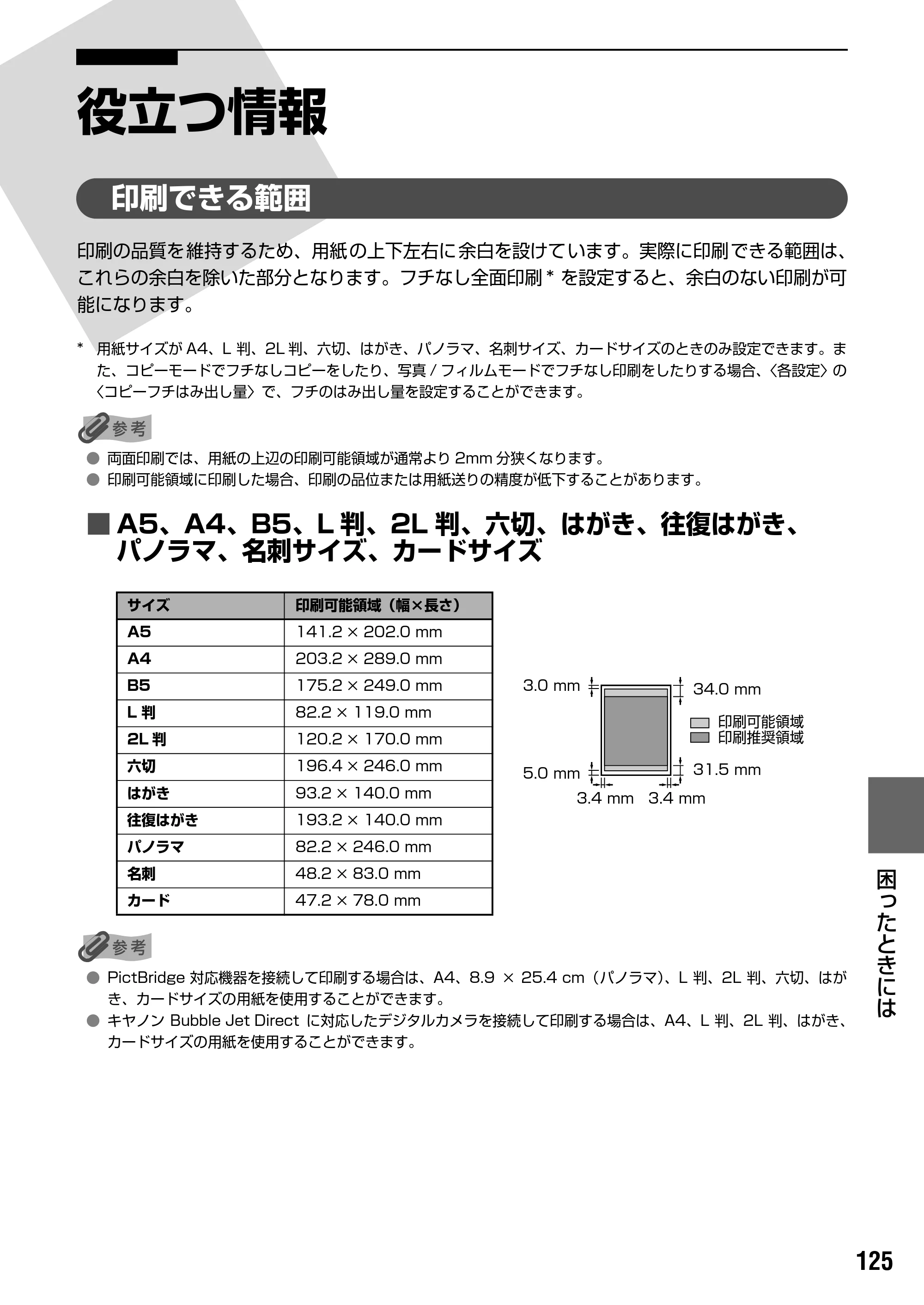 キヤノン PIXUS MP950 操作ガイド（本体操作編） （PDF形式／10.74Mバイト） — 原本ページ — 127ページ