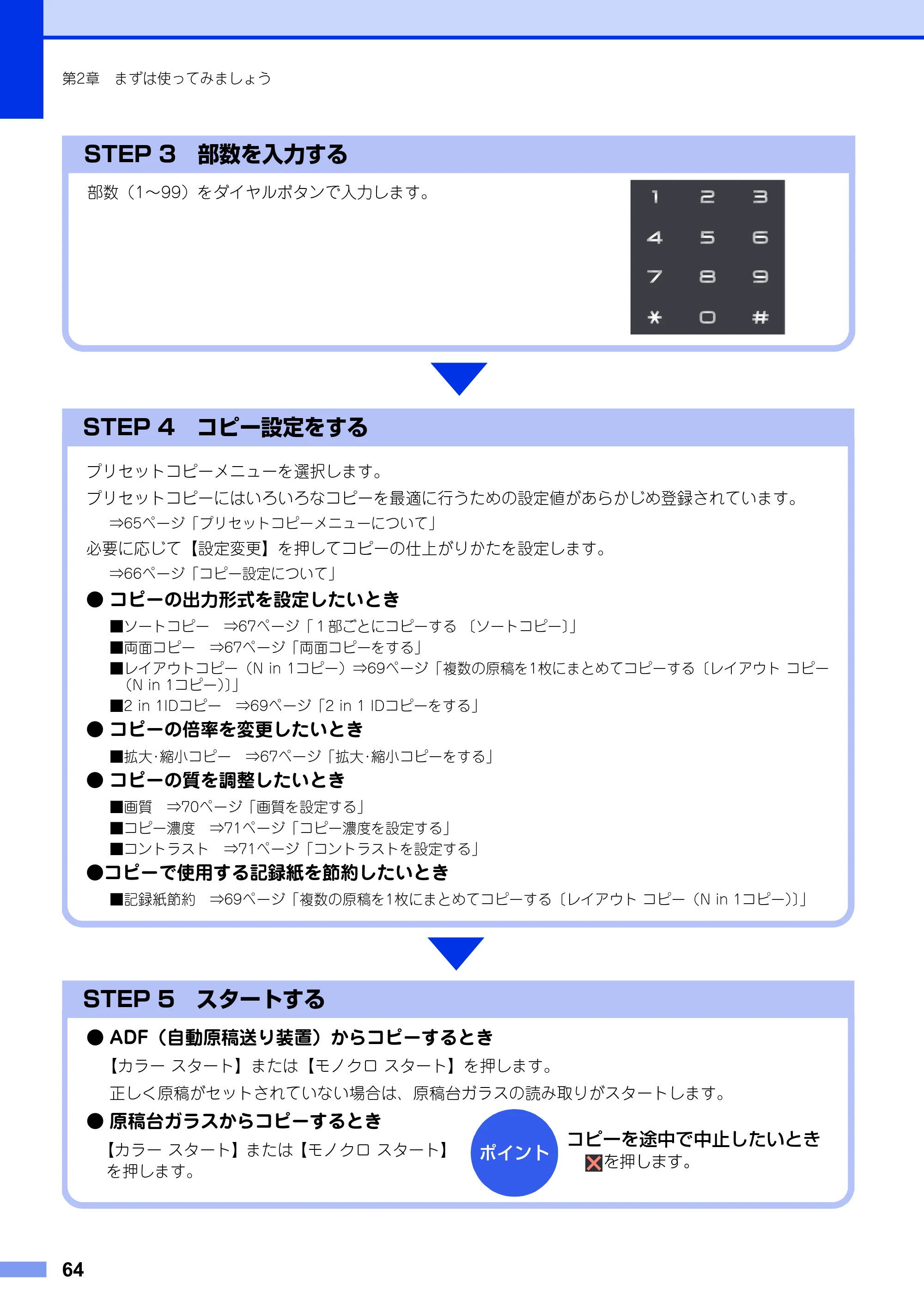 ブラザー MFC-9340CDW ユーザーズガイド ～基本編～ — 原本ページ — 64ページ